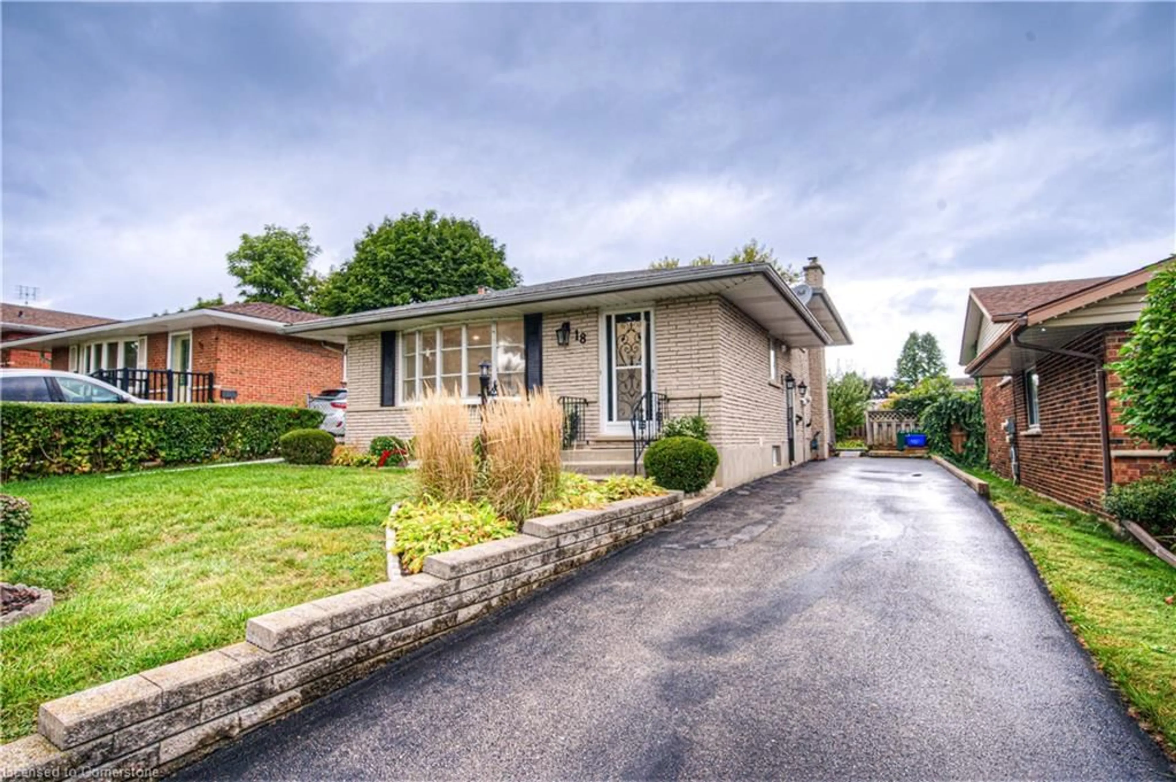 Frontside or backside of a home, the street view for 18 Bosworth Cres, Kitchener Ontario N2E 1Z1