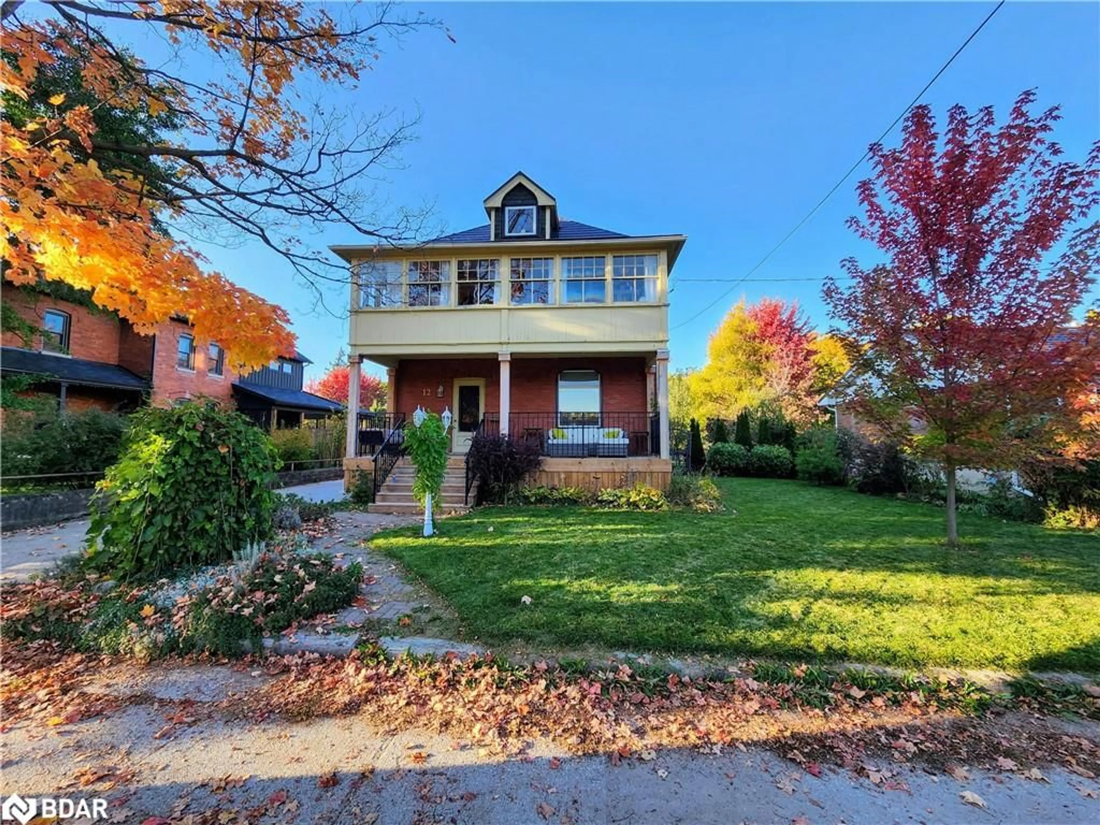 Frontside or backside of a home, the street view for 12 Elizabeth St, Creemore Ontario L0M 1G0