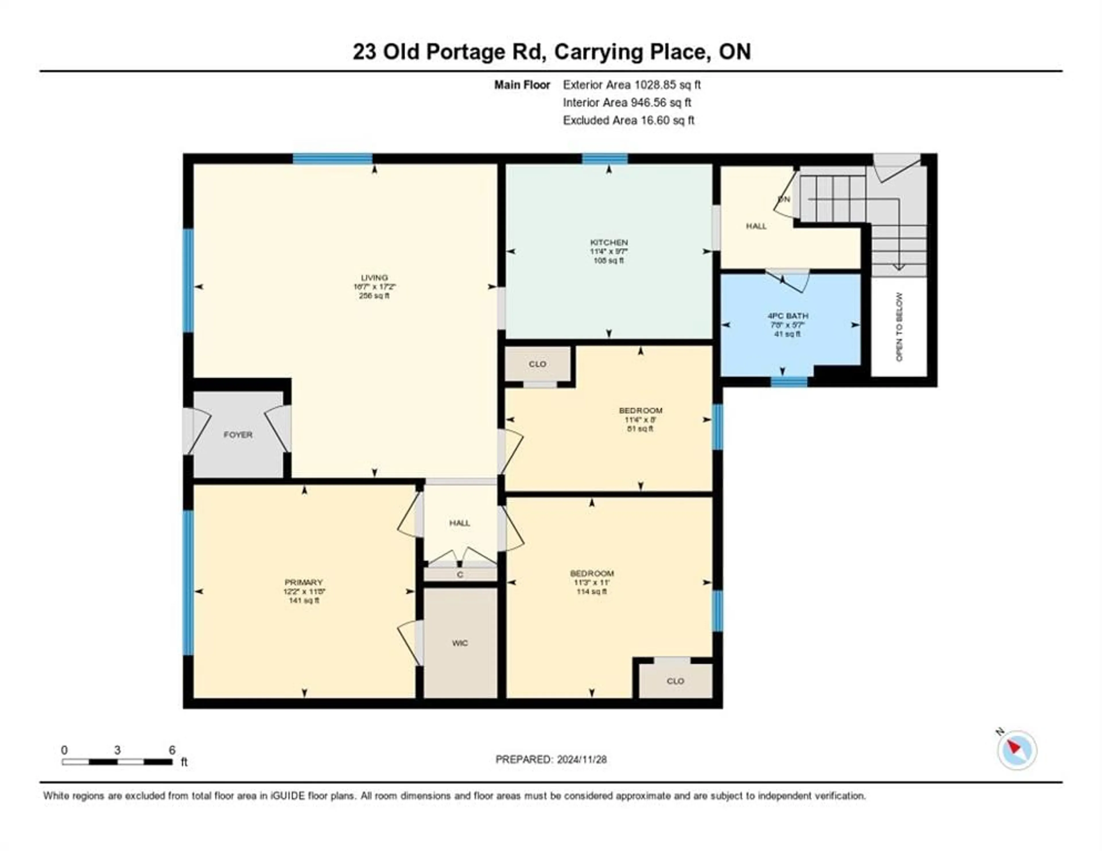 Floor plan for 23B Old Portage Rd, Carrying Place Ontario K0K 1L0