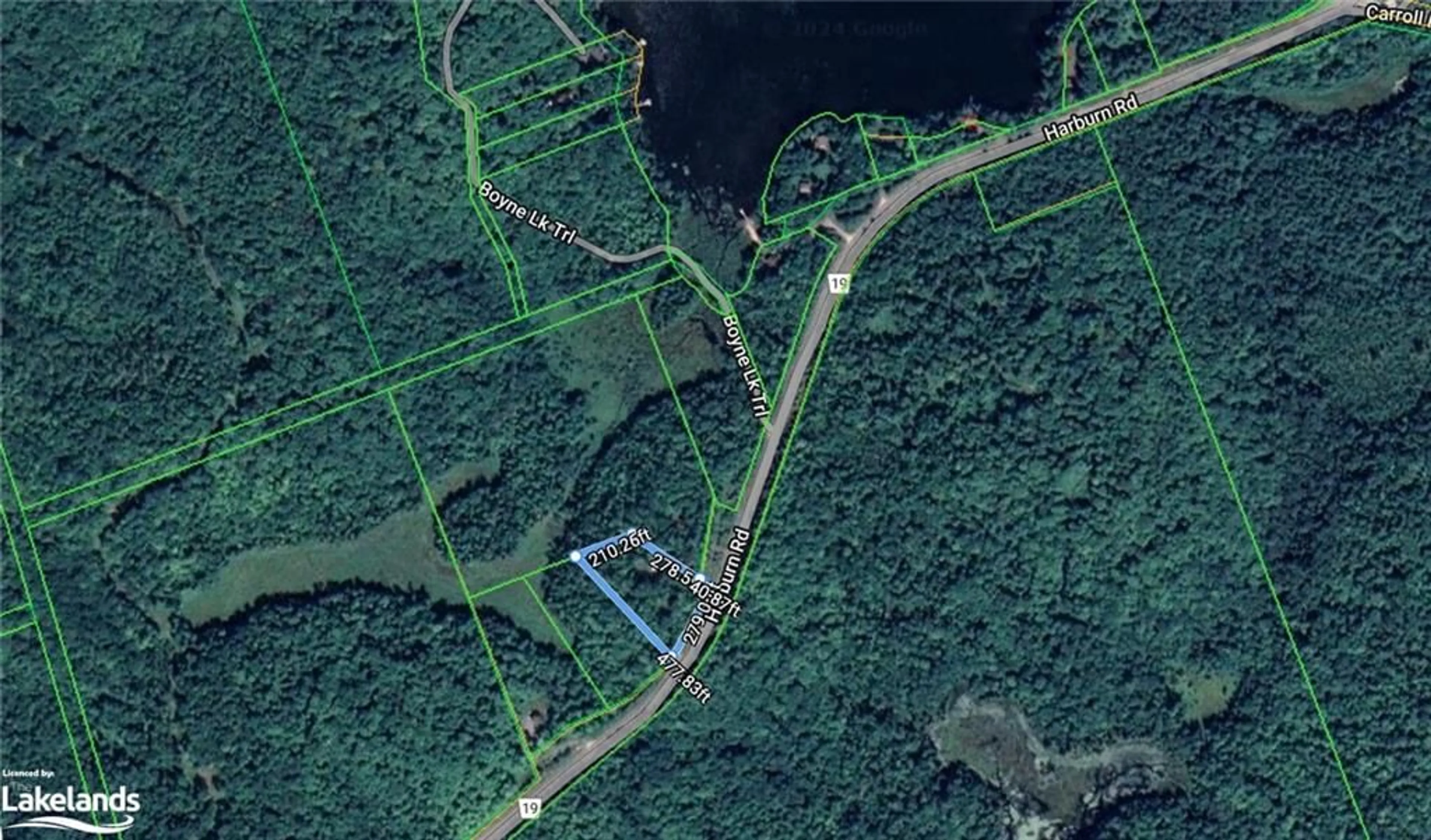 Picture of a map for 2823 Harburn Rd, Haliburton Ontario K0M 1S0