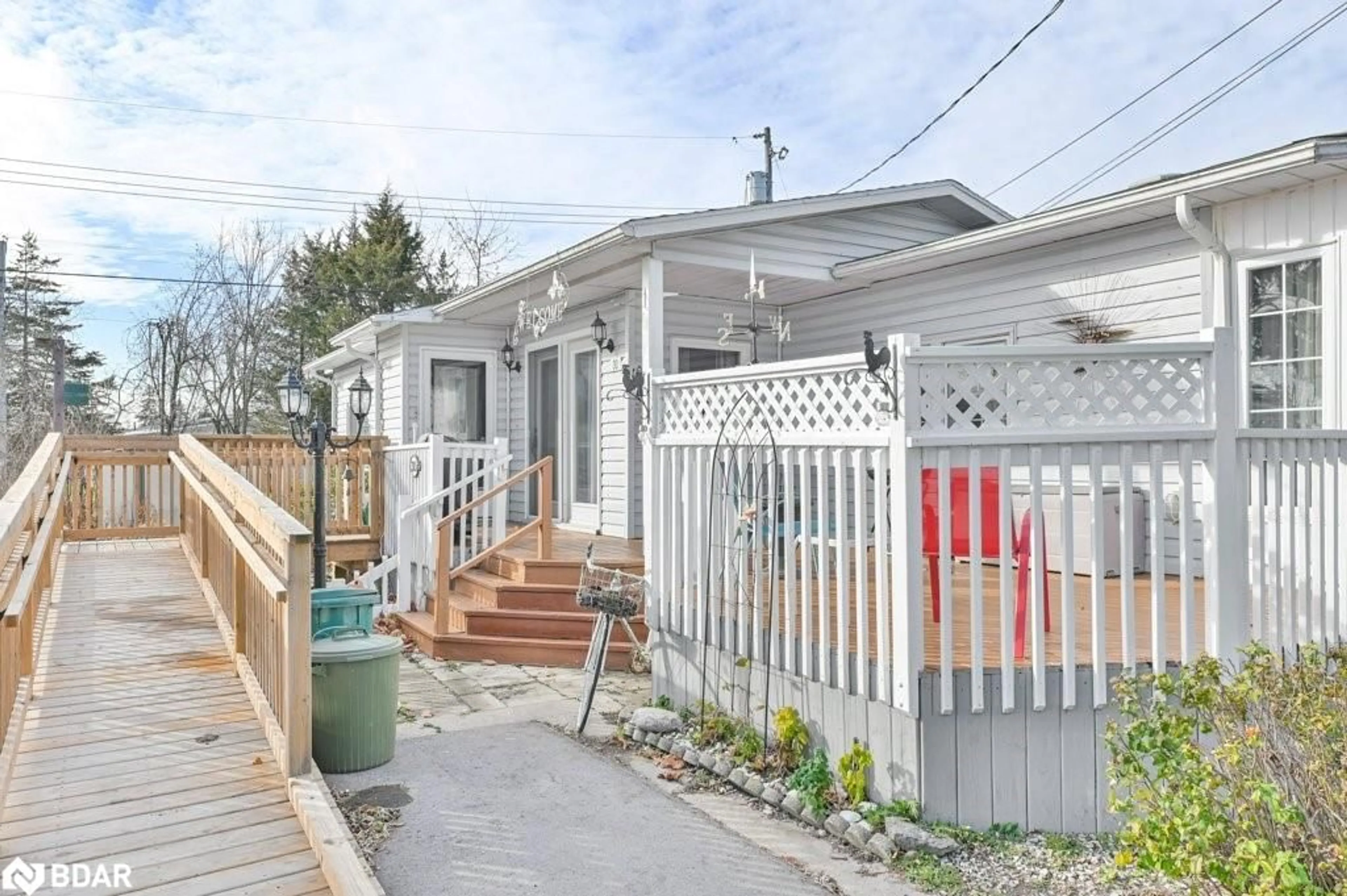 Frontside or backside of a home, the fenced backyard for 30 Kenneth Blvd, Quinte West Ontario K8N 4Z3