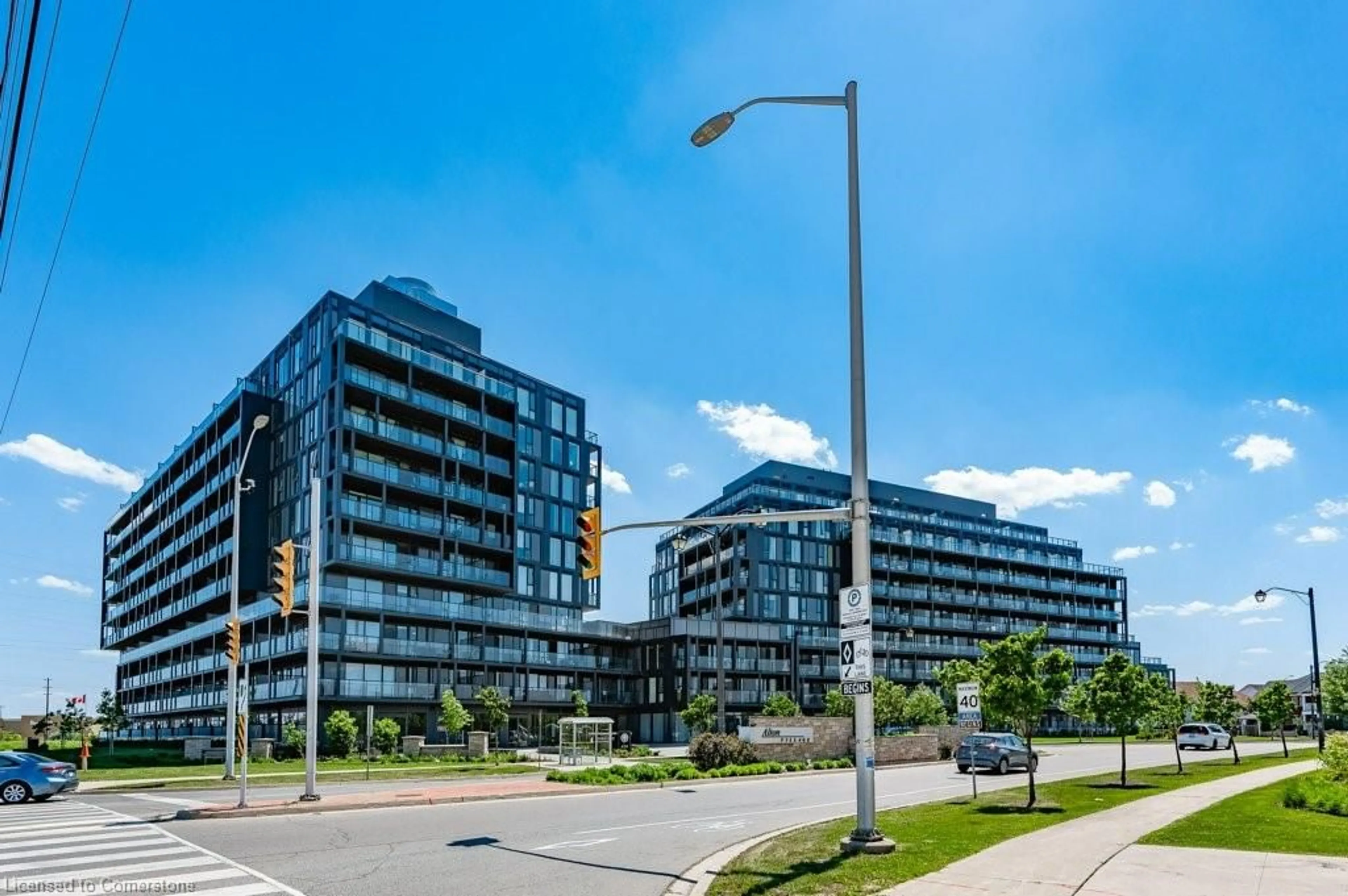 A pic from exterior of the house or condo, the view of city buildings for 3200 Dakota Common #B602, Burlington Ontario L7M 2A7