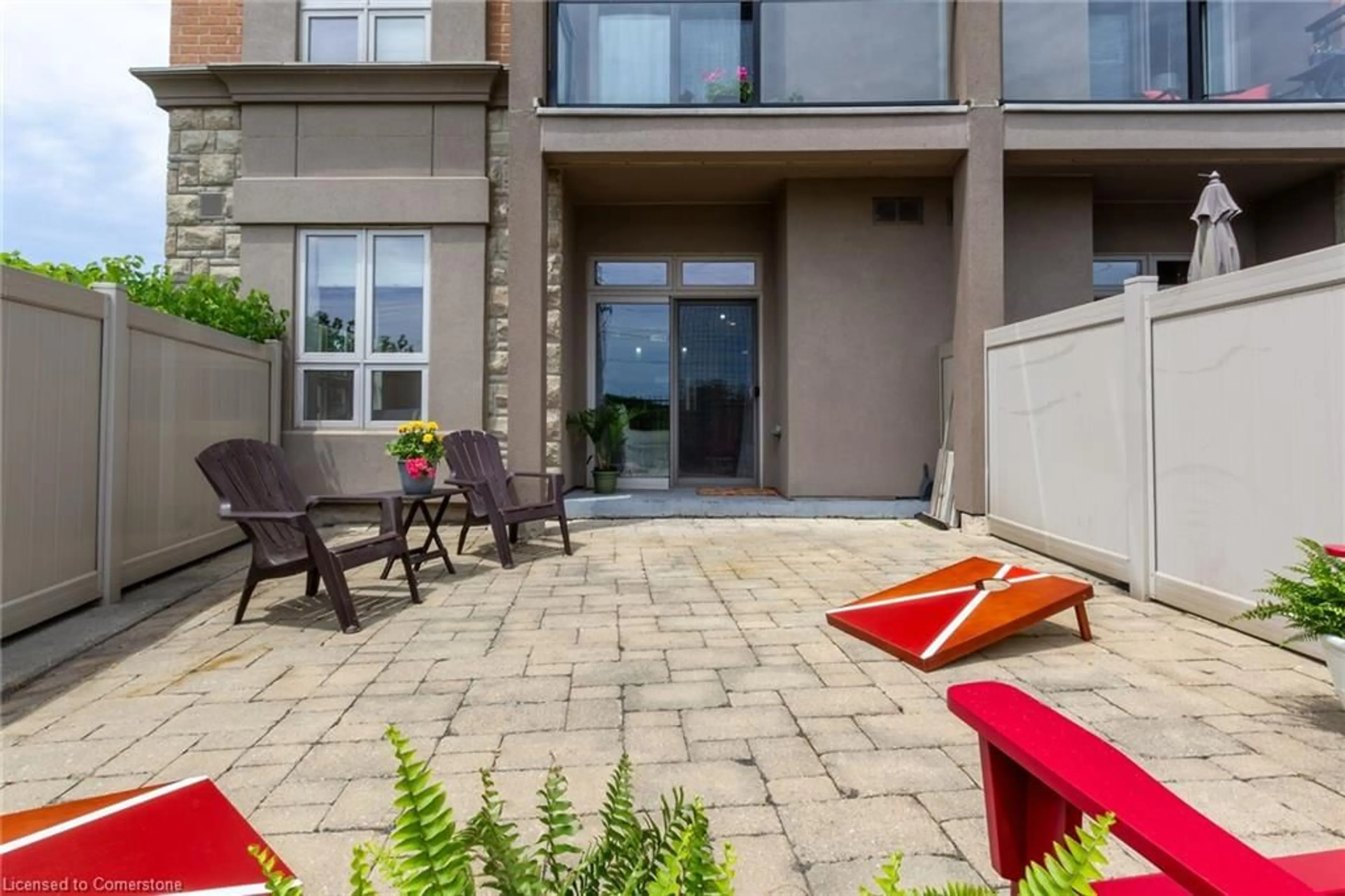 Patio, the fenced backyard for 5317 Upper Middle Rd #127, Burlington Ontario L7L 0G8