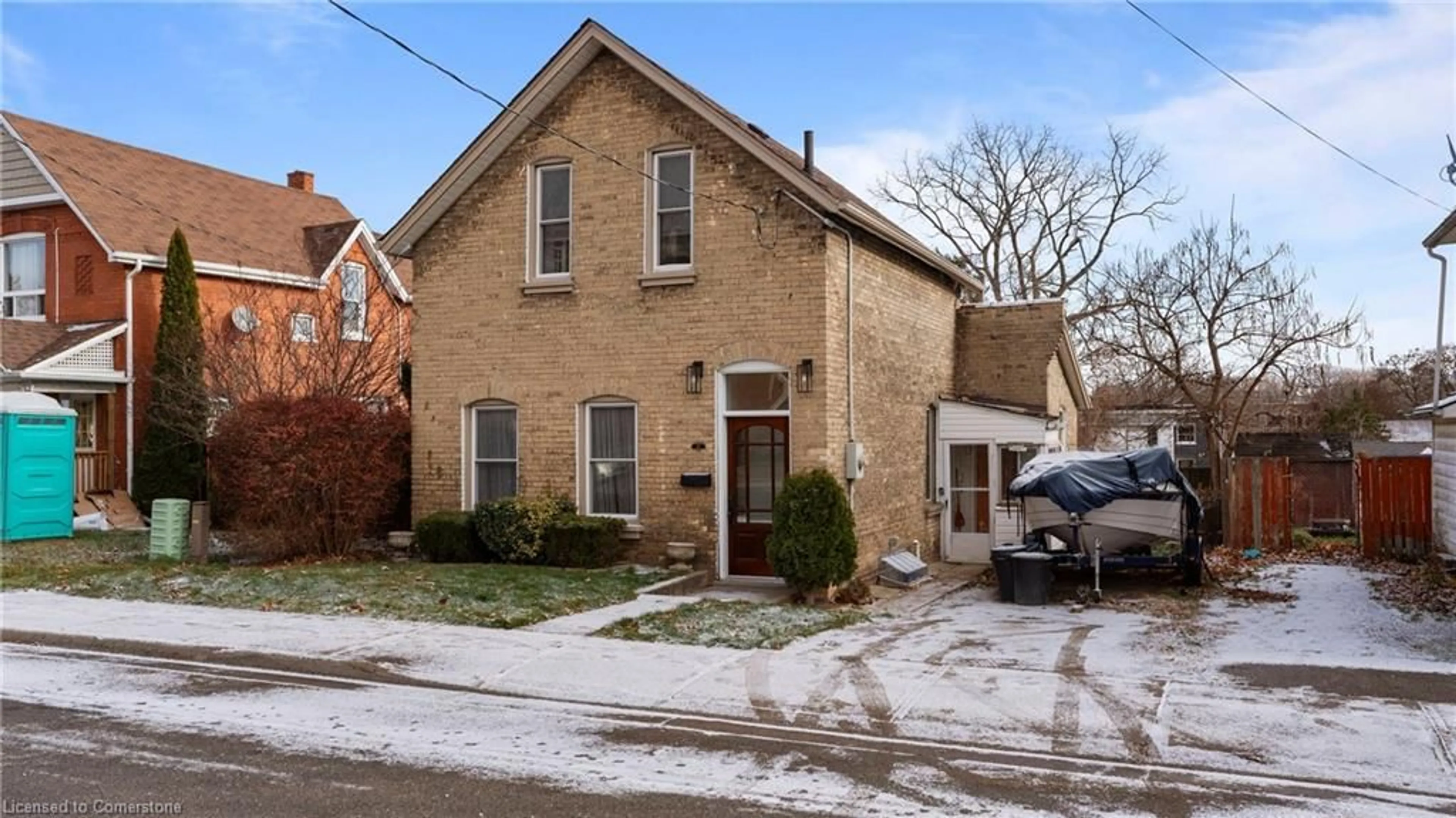 A pic from exterior of the house or condo, the street view for 99 Brock St, Brantford Ontario N3S 5V4