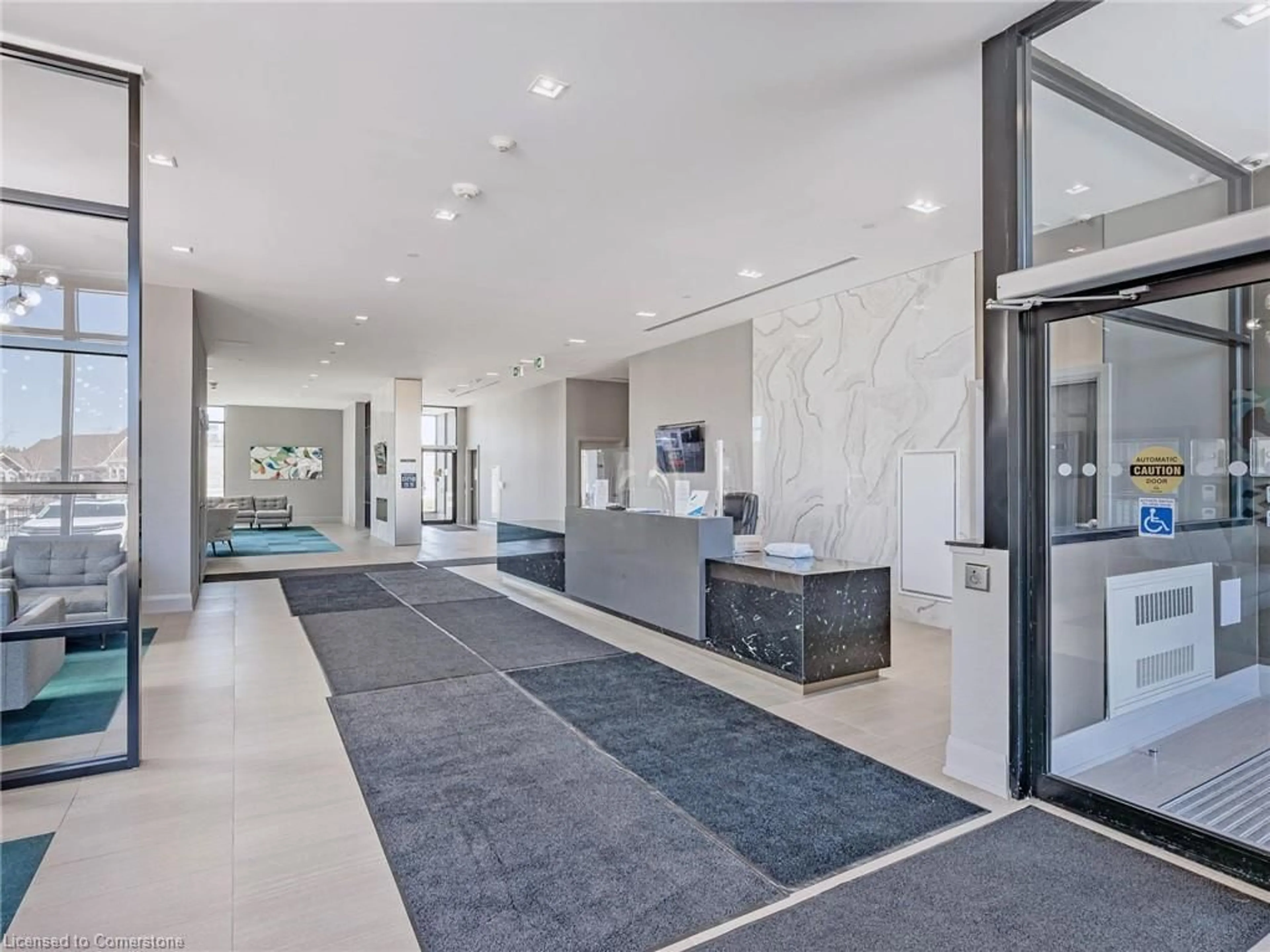 Indoor lobby, cement floor for 555 William Graham Drive Dr #416, Aurora Ontario L4B 3H9