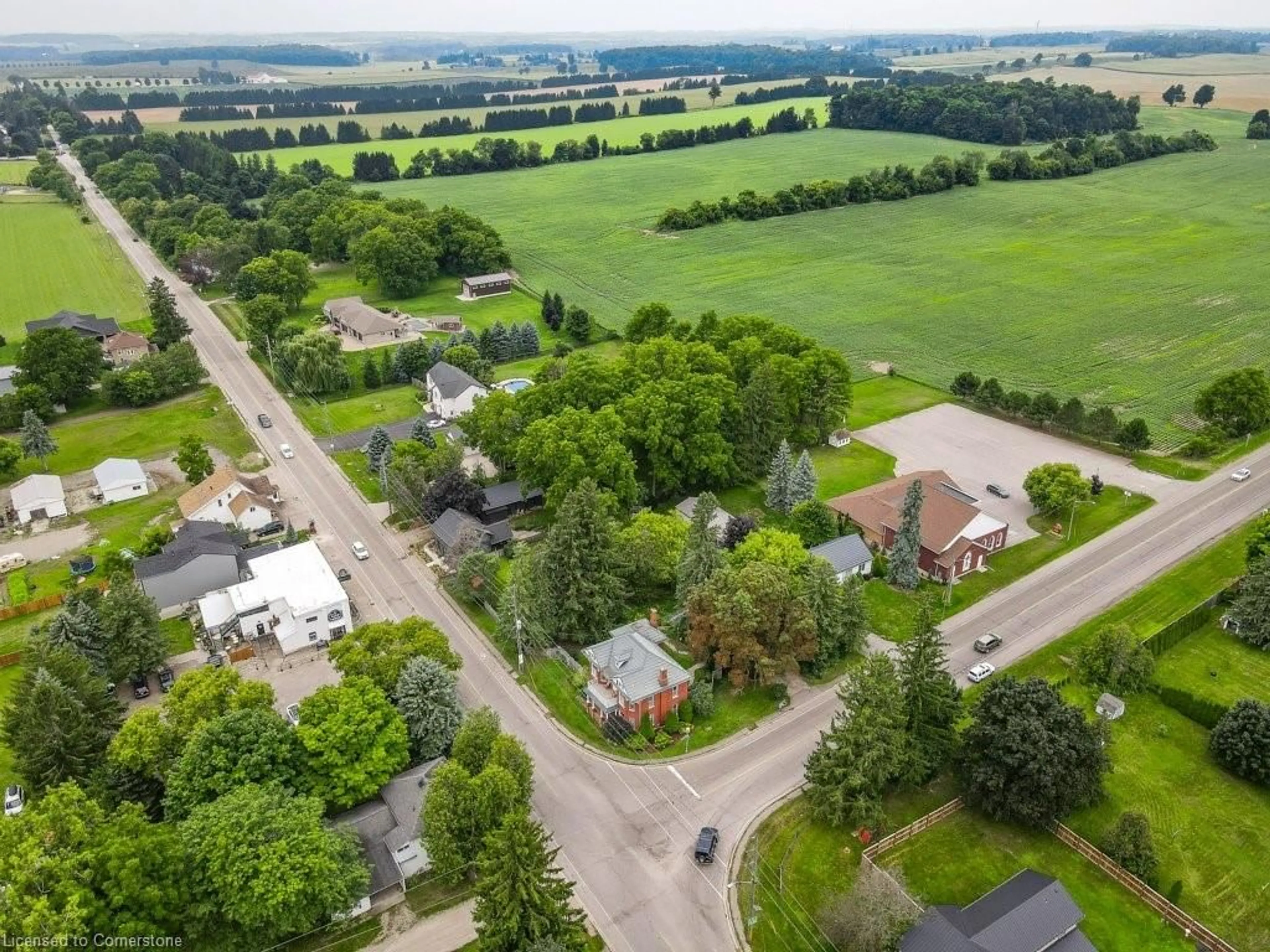 Frontside or backside of a home, the street view for 3212 Roseville Rd, Roseville Ontario N0B 1E0