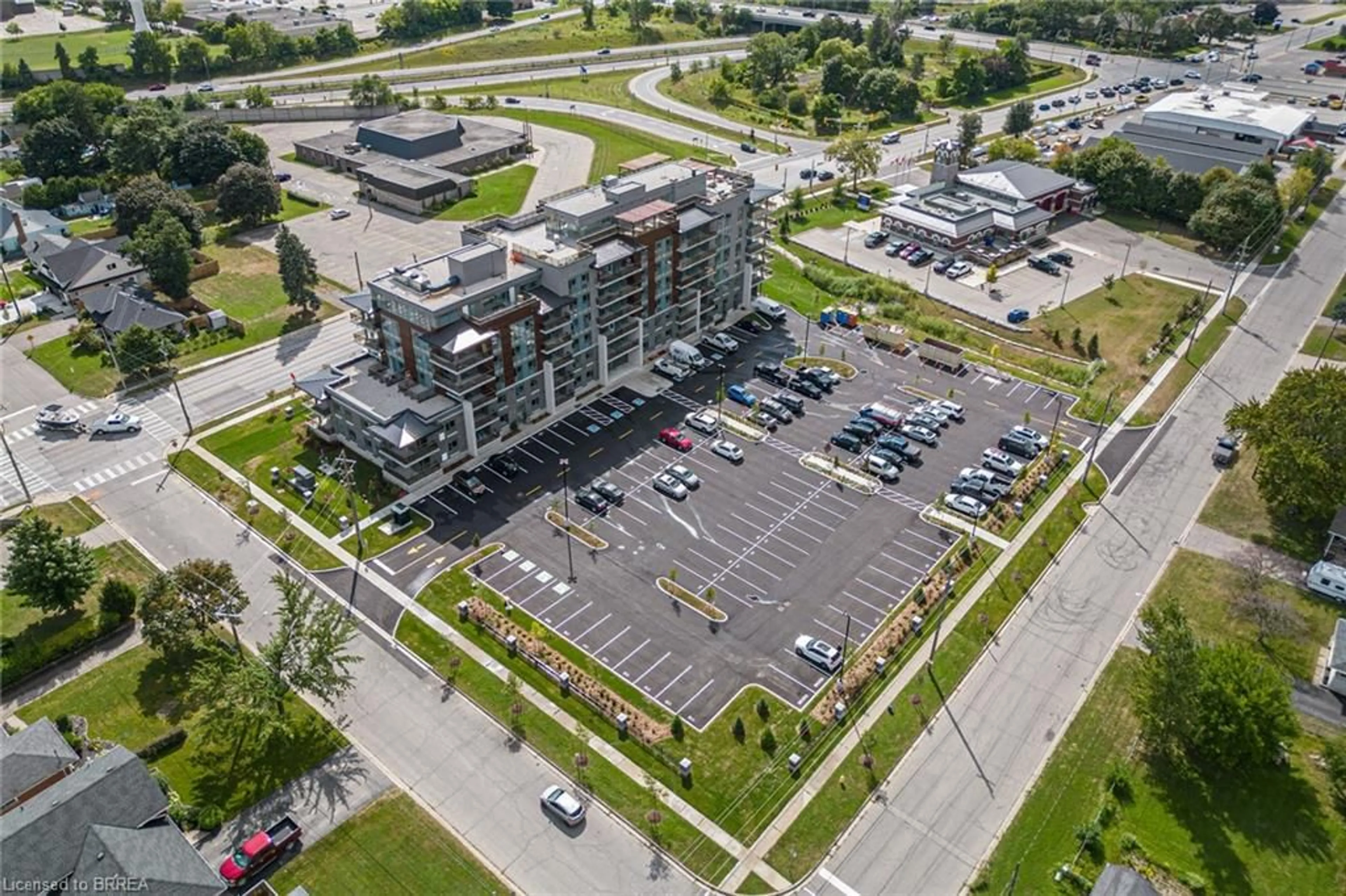 A pic from exterior of the house or condo, the street view for 34 Norman St #409, Brantford Ontario N3R 2Y1