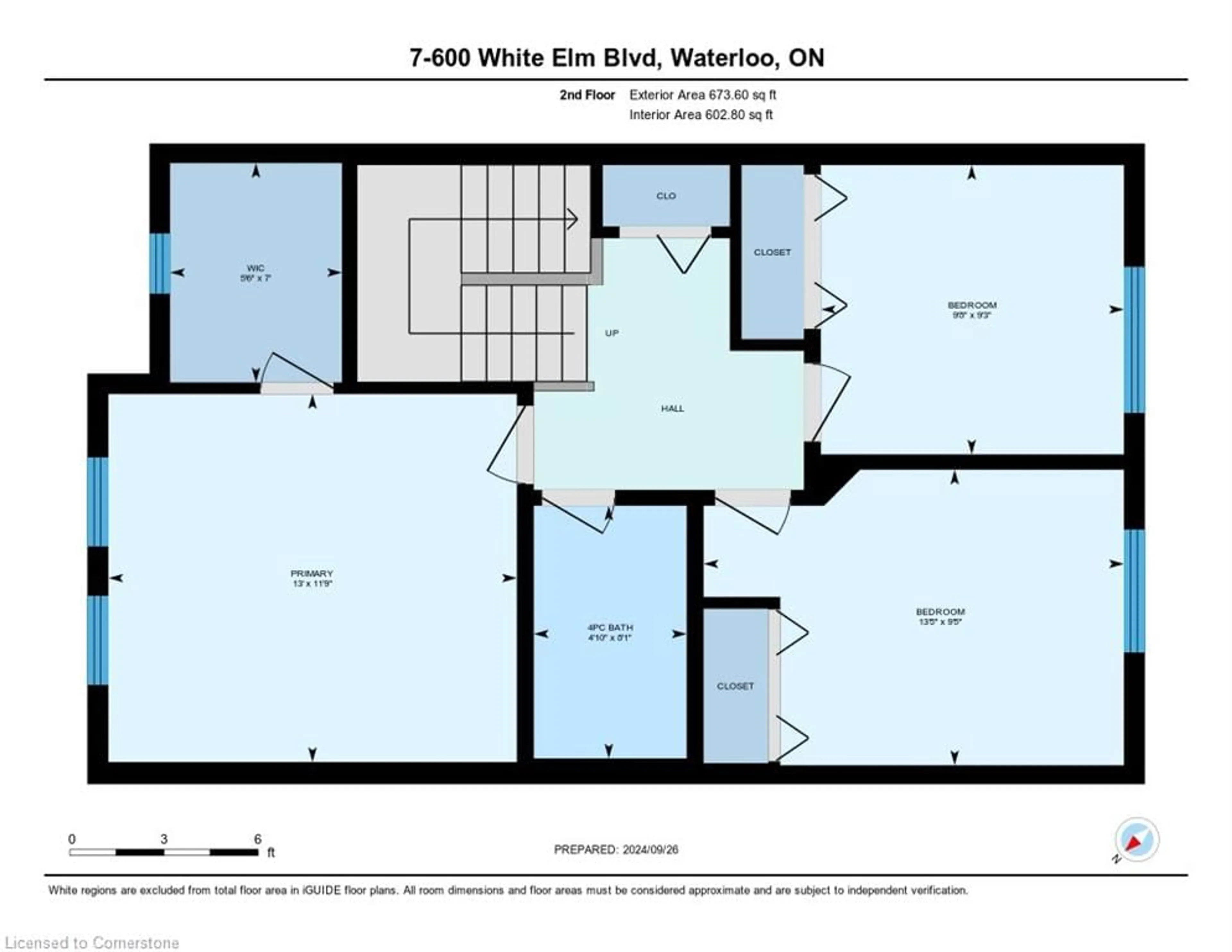 Floor plan for 600 White Elm Blvd #7, Waterloo Ontario N2V 2V2