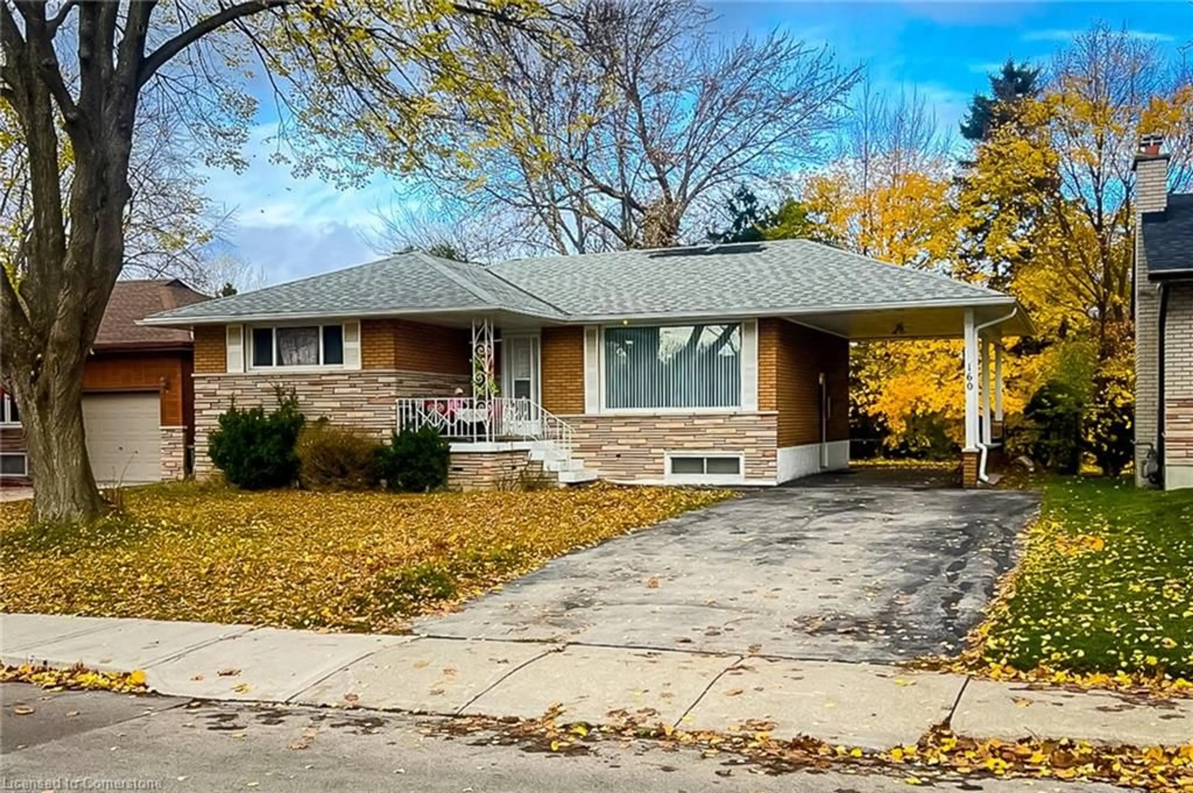 A pic from exterior of the house or condo, the street view for 160 Bendamere Ave, Hamilton Ontario L9C 1N5