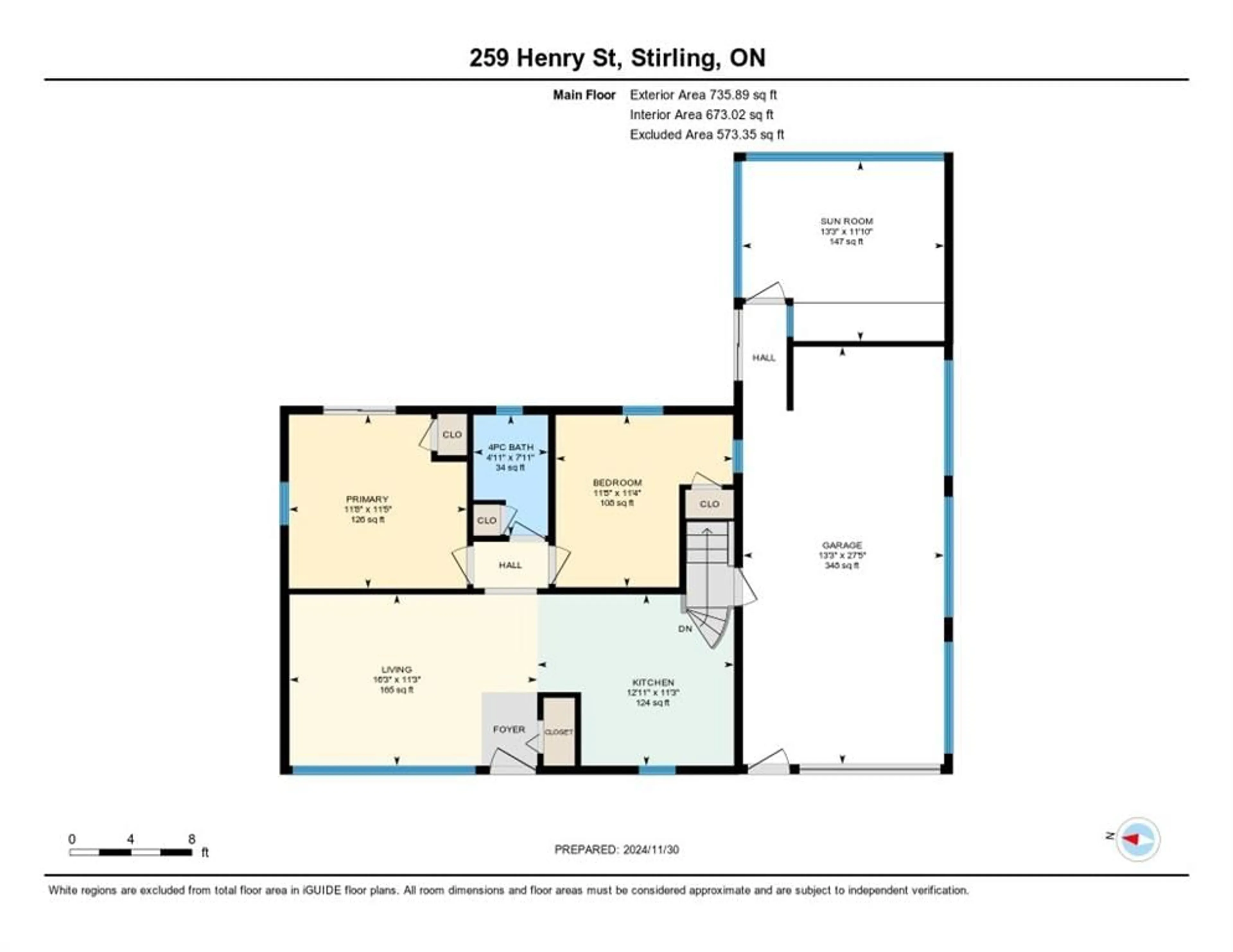 Floor plan for 259 Henry St, Stirling Ontario K0K 3E0