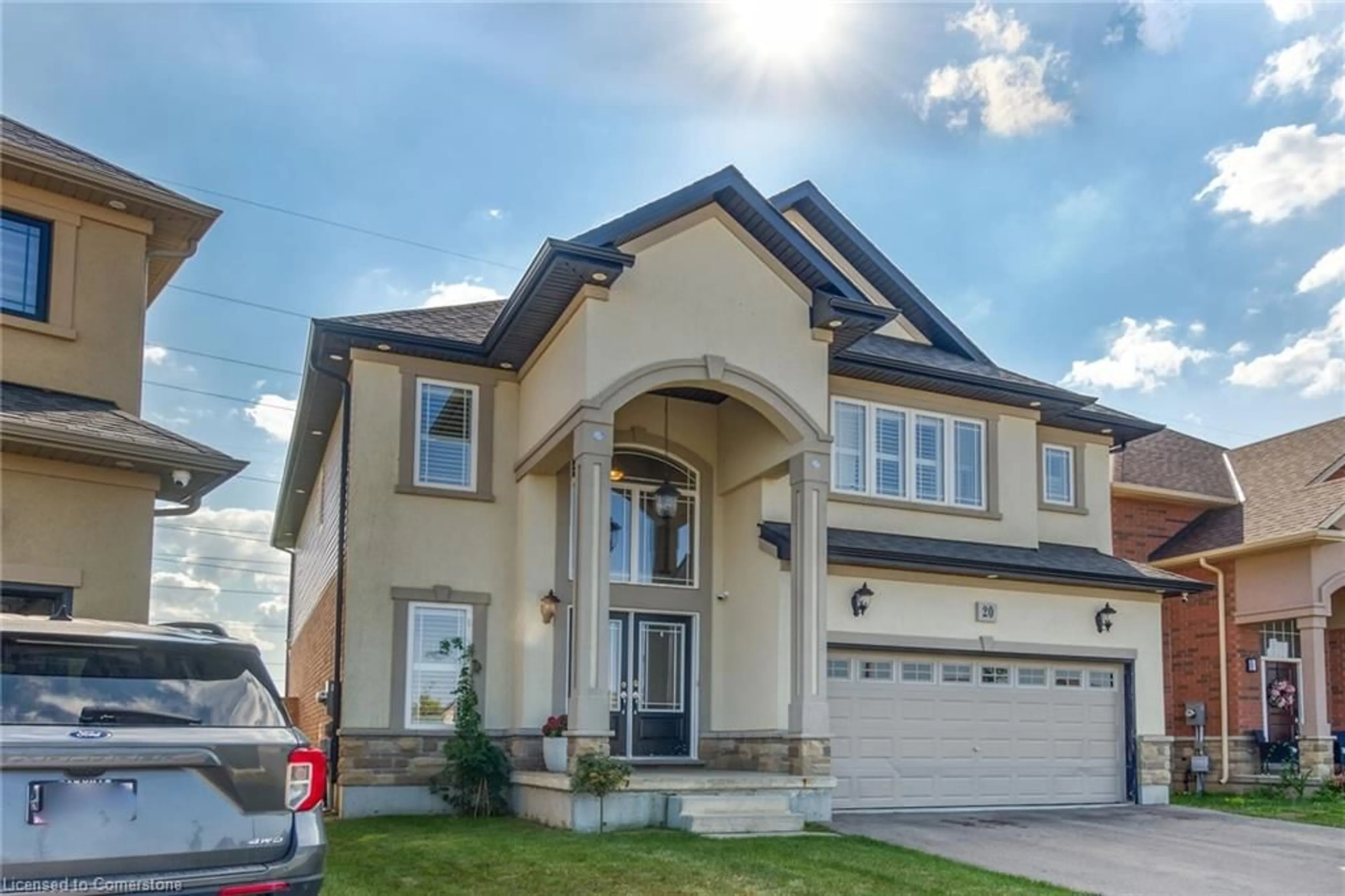 Frontside or backside of a home, the street view for 20 Dolomiti Crt, Hannon Ontario L0R 1P0