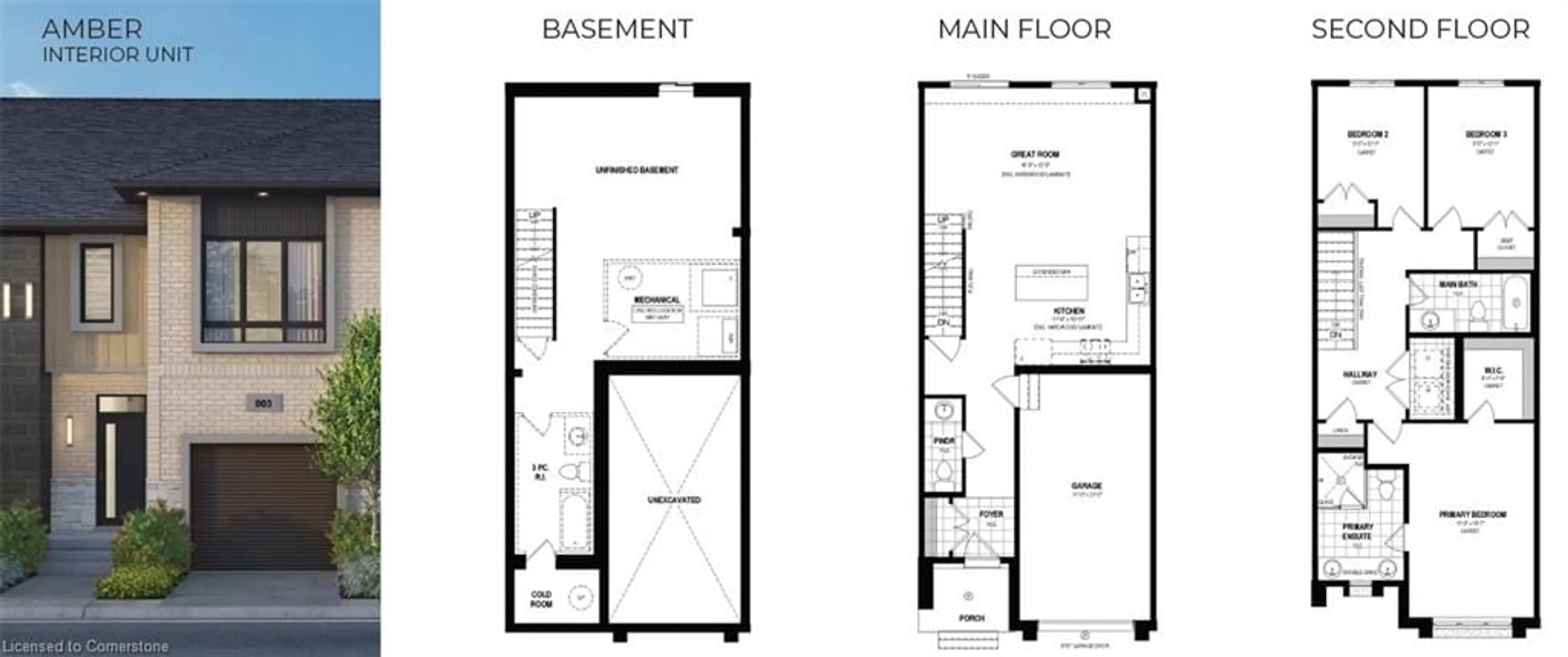 Floor plan for LOT E22 Green Gate Blvd, Cambridge Ontario N1T 2C5