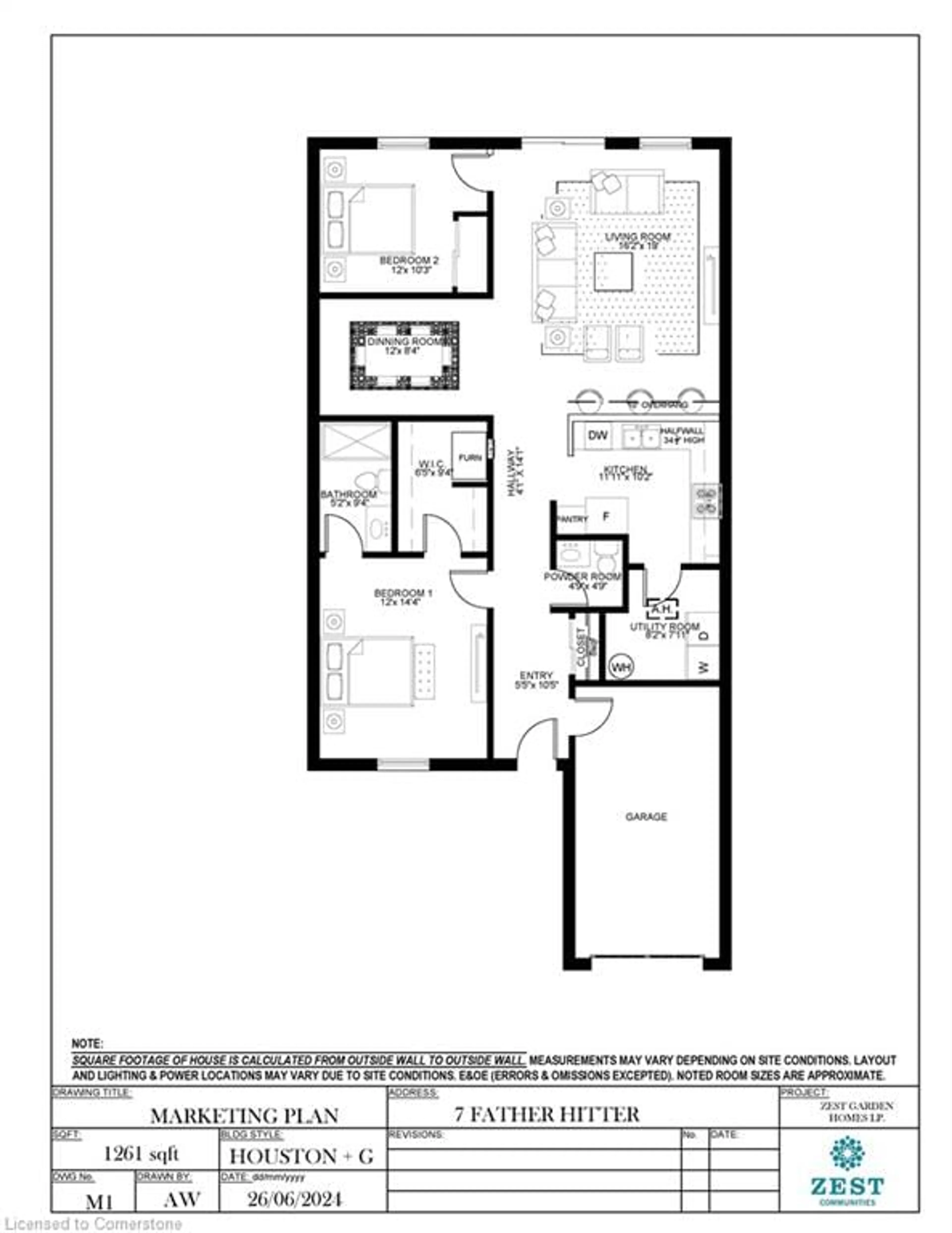 Floor plan for 7 Father Hitter Terr, Hamilton Ontario L9B 2S4