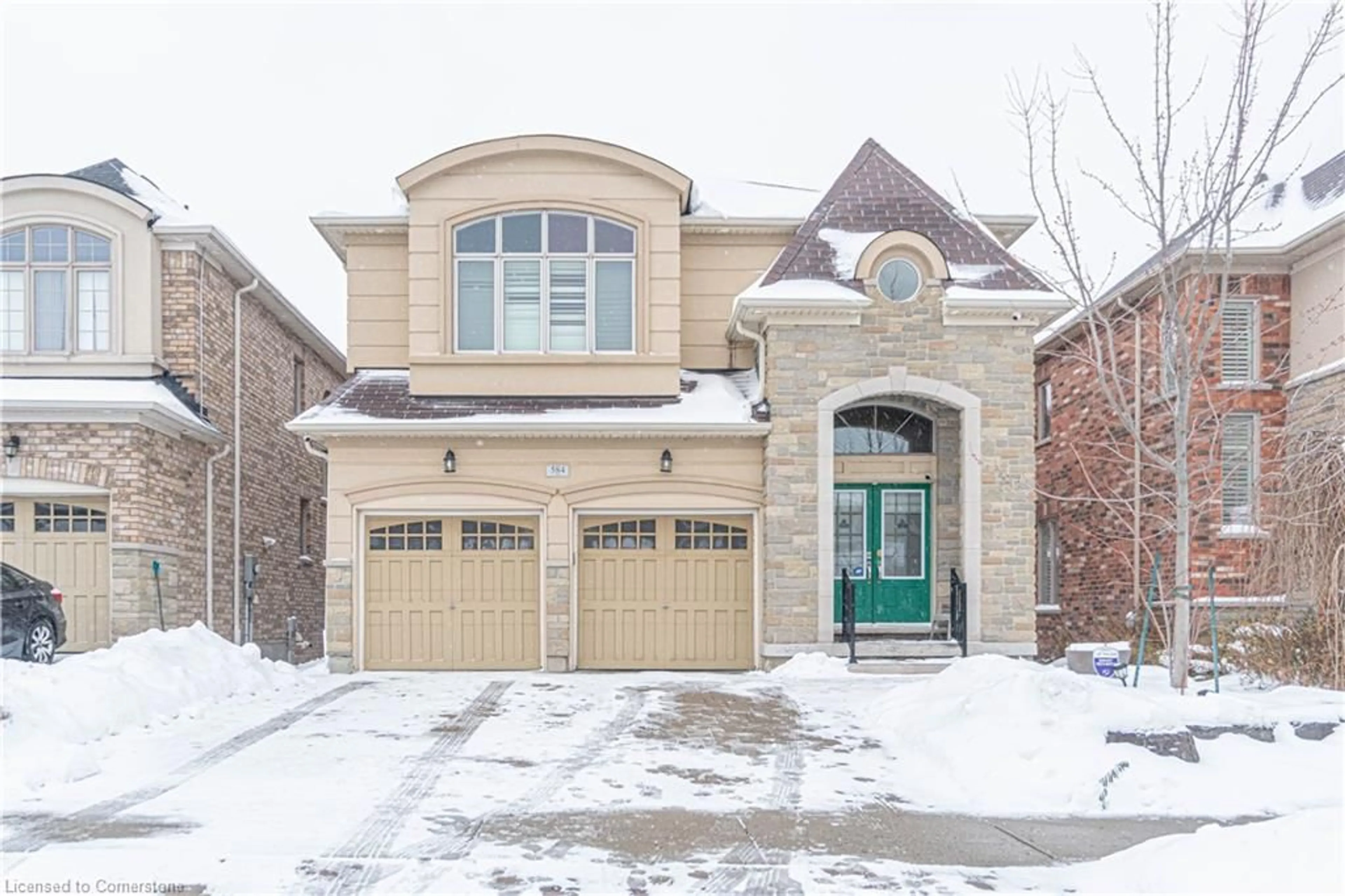 Home with brick exterior material, street for 584 Pinery Trail, Waterloo Ontario N2V 2Y3