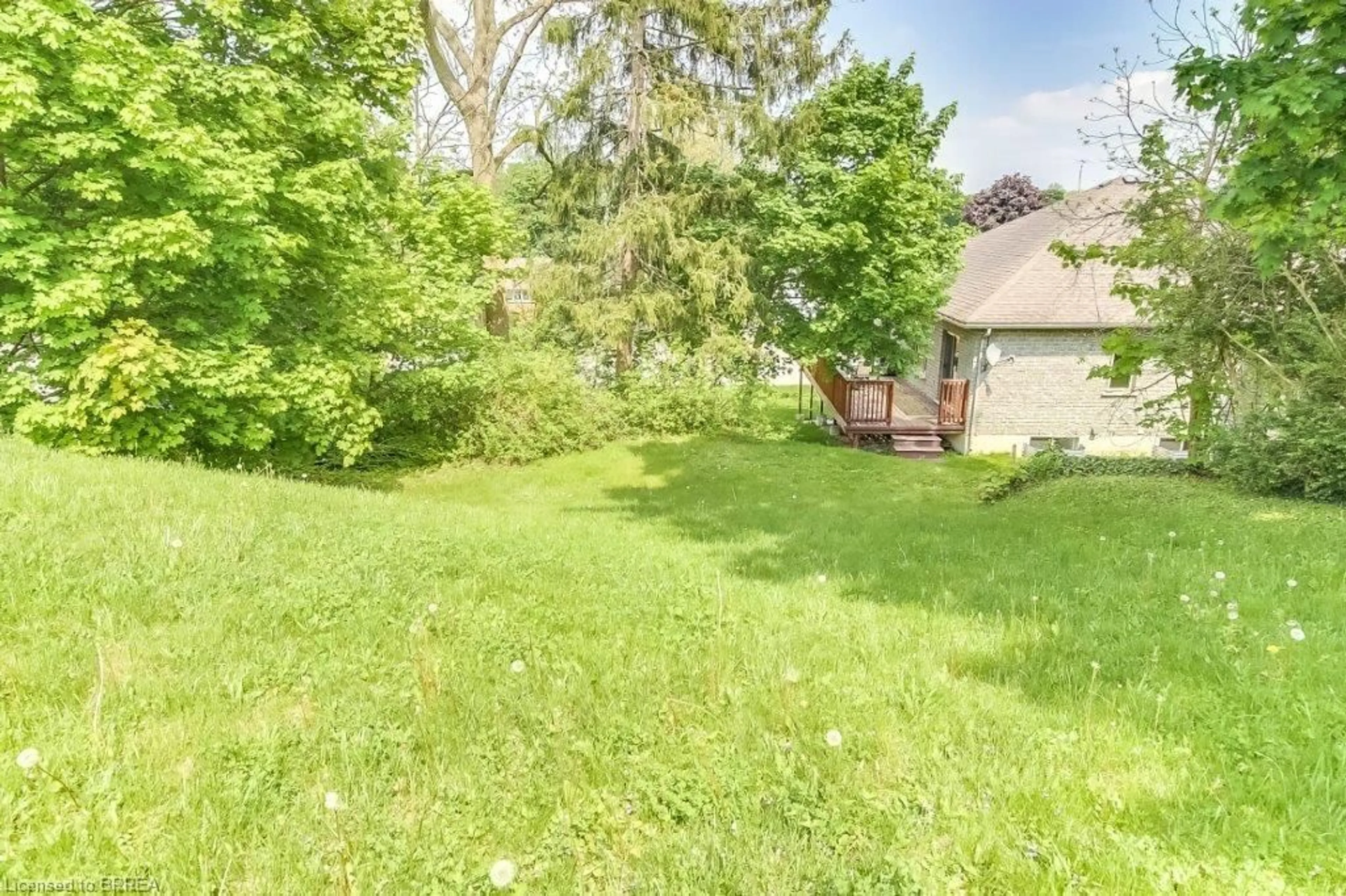 Frontside or backside of a home, the fenced backyard for LOT Washington St, Paris Ontario N3L 2A5