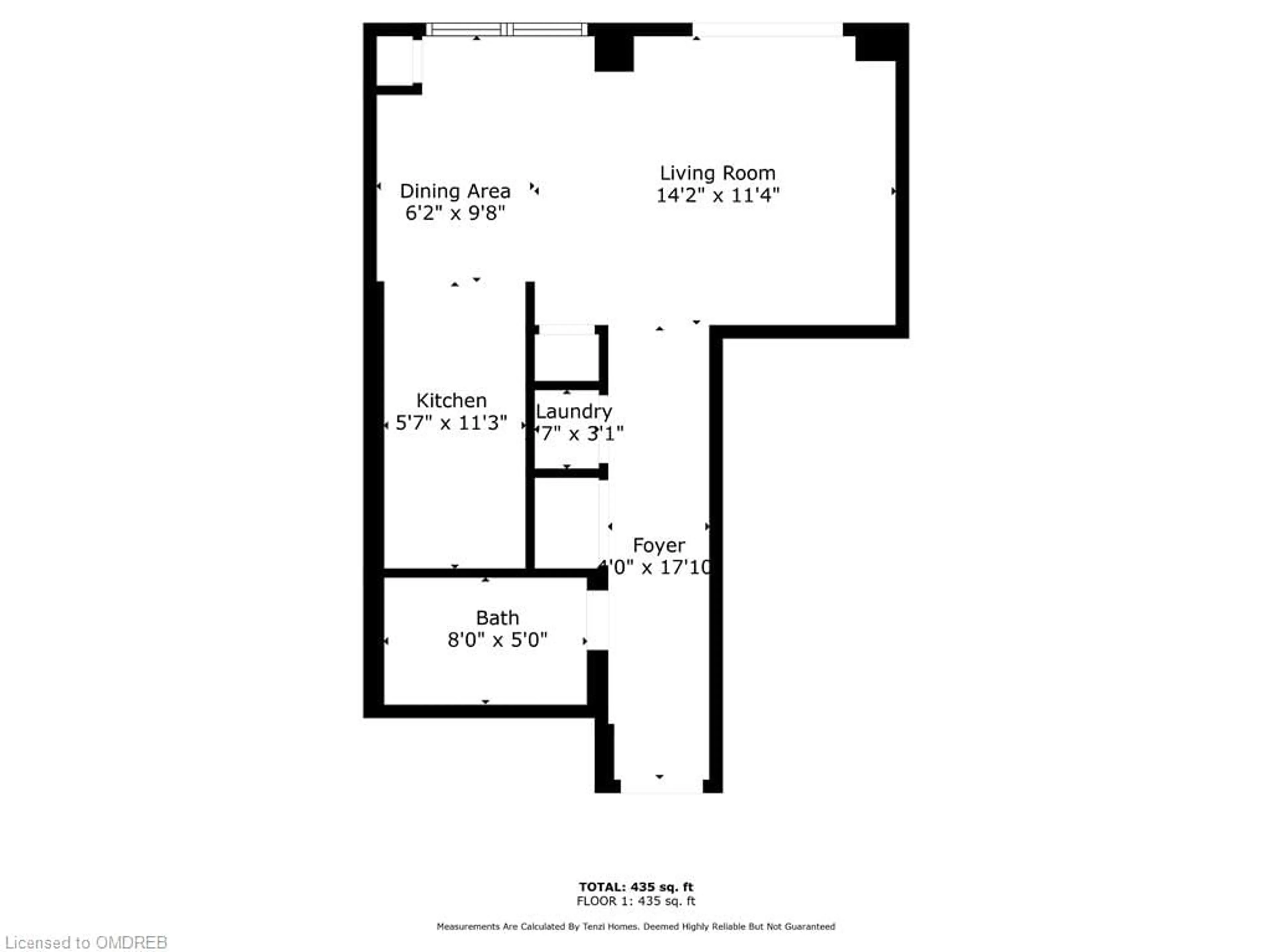 Floor plan for 16 Dallimore Cir #102, Toronto Ontario M3C 4C4