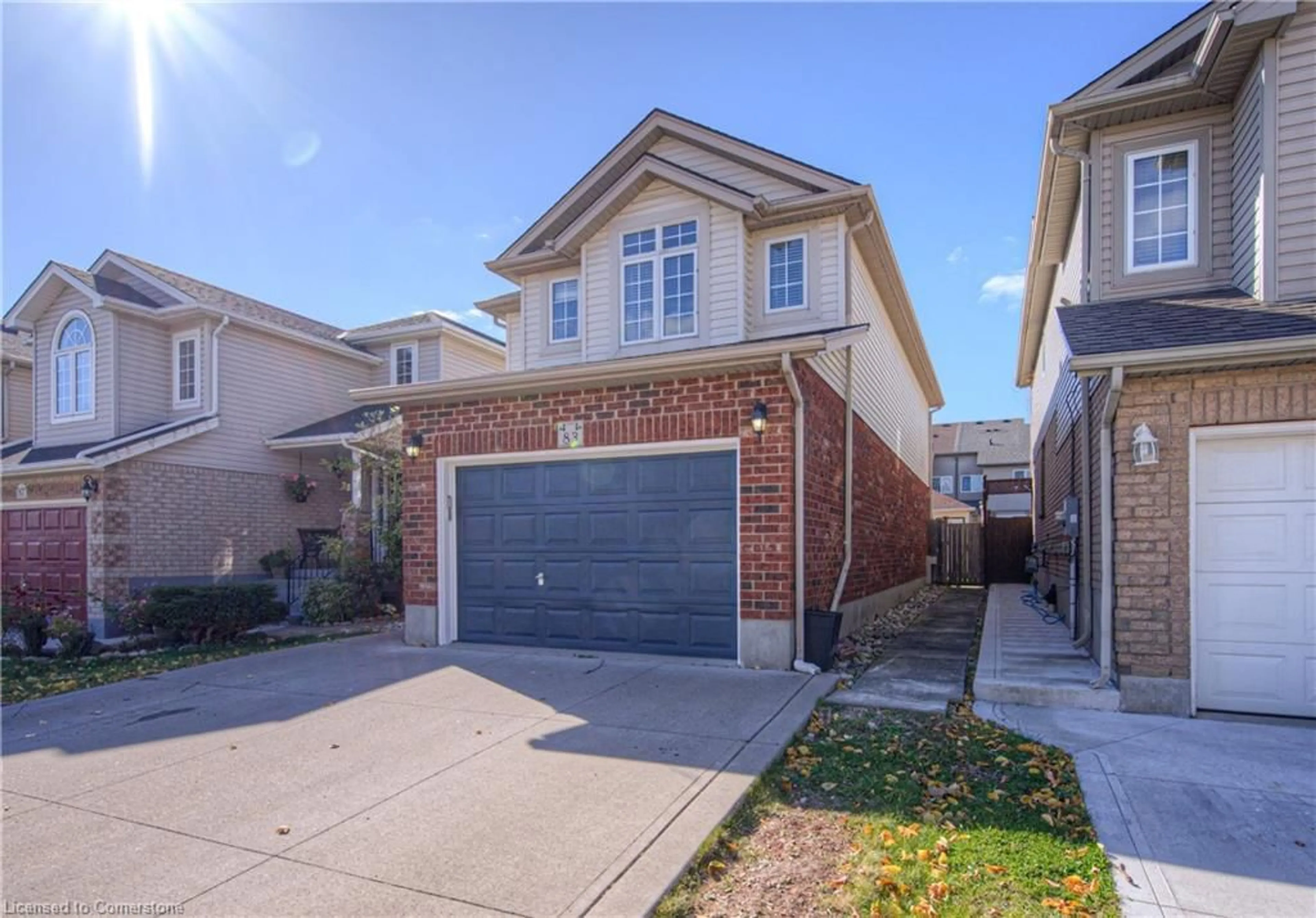 A pic from exterior of the house or condo, the street view for 83 Bridlewreath St, Kitchener Ontario N2E 3V6