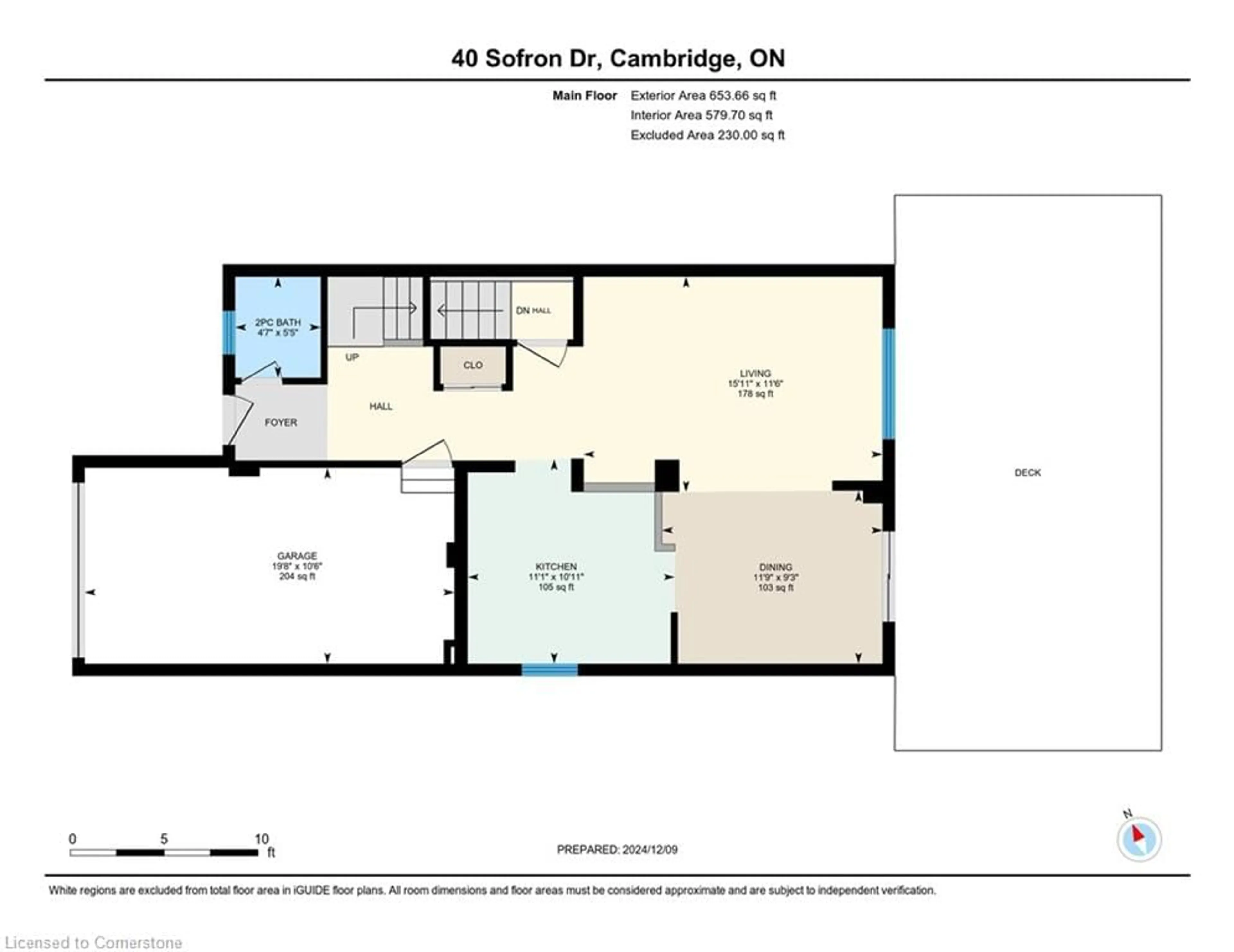 Floor plan for 40 Sofron Dr, Cambridge Ontario N3C 4G5