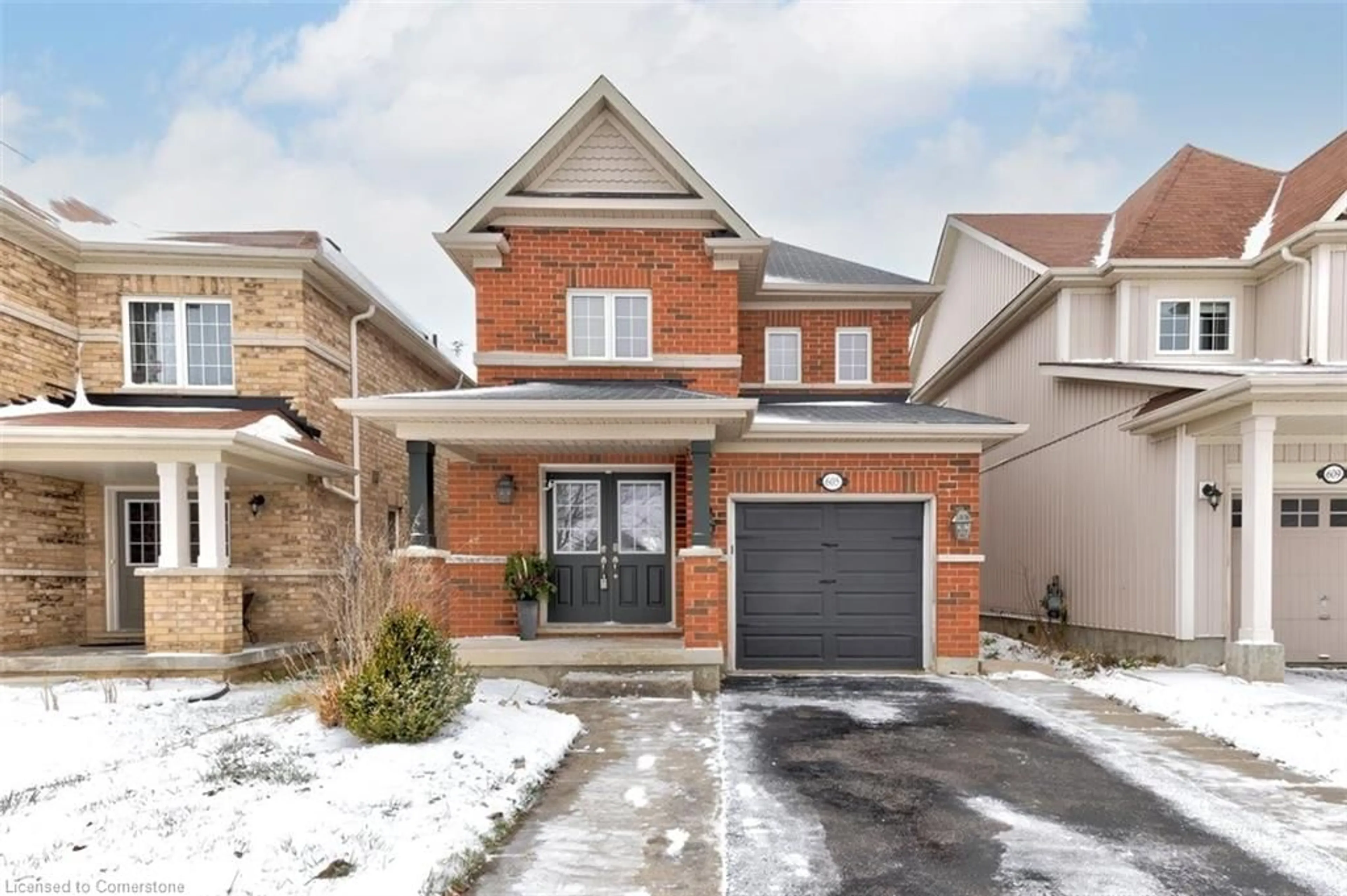 Home with brick exterior material for 605 Baldwin Cres, Woodstock Ontario N4T 0G5