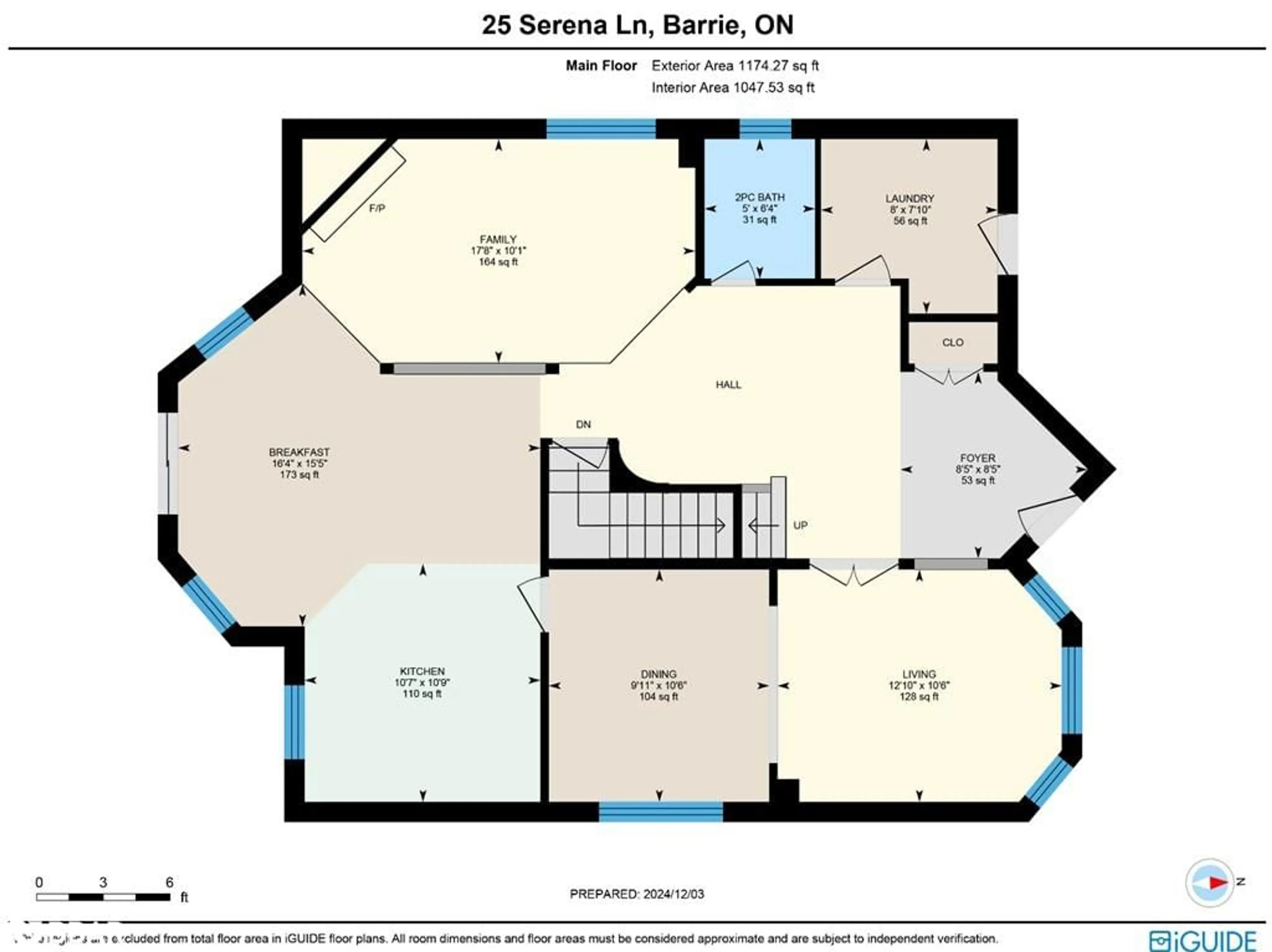 Floor plan for 25 Serena Lane, Barrie Ontario L4N 0V6