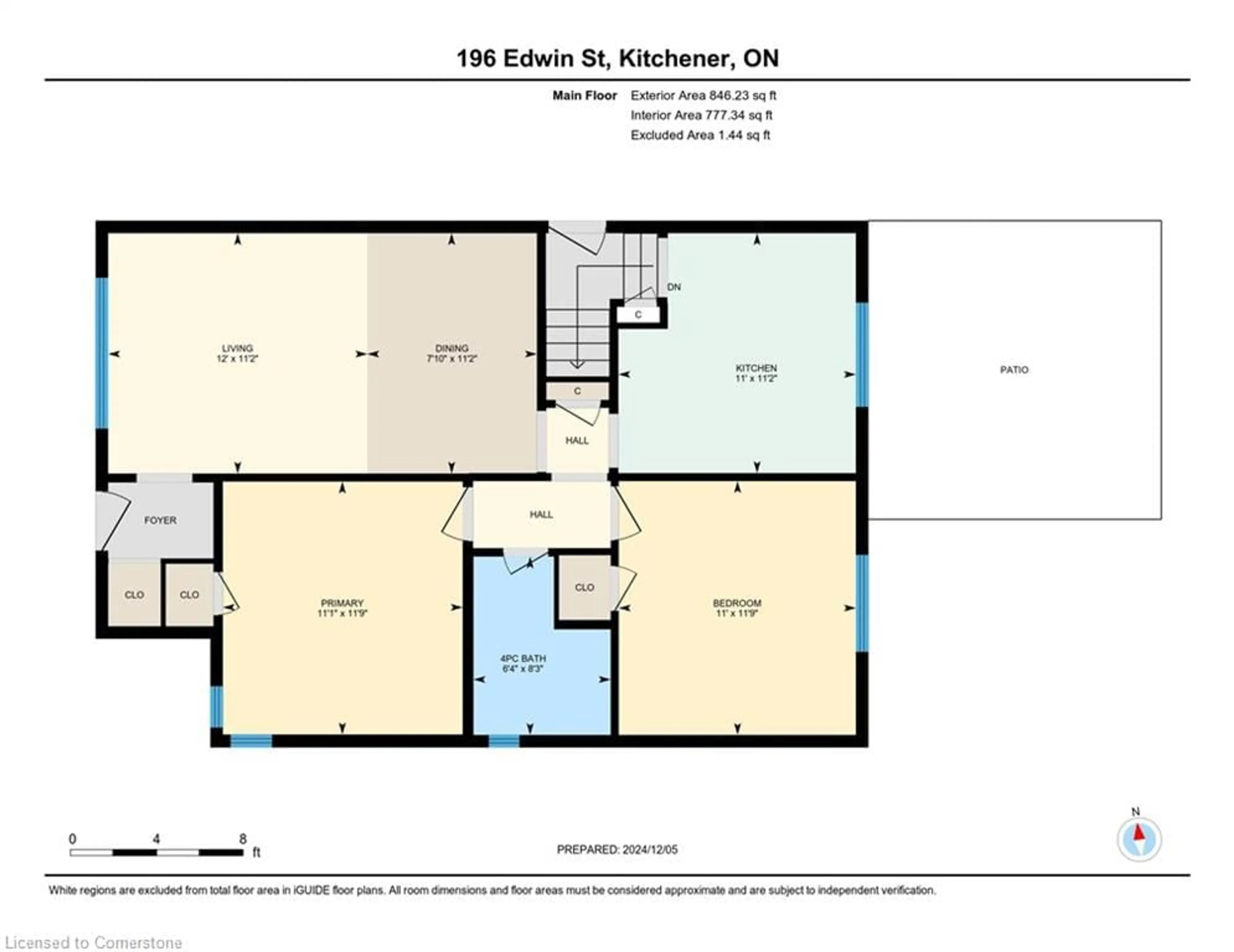 Floor plan for 196 Edwin St, Kitchener Ontario N2H 4P2