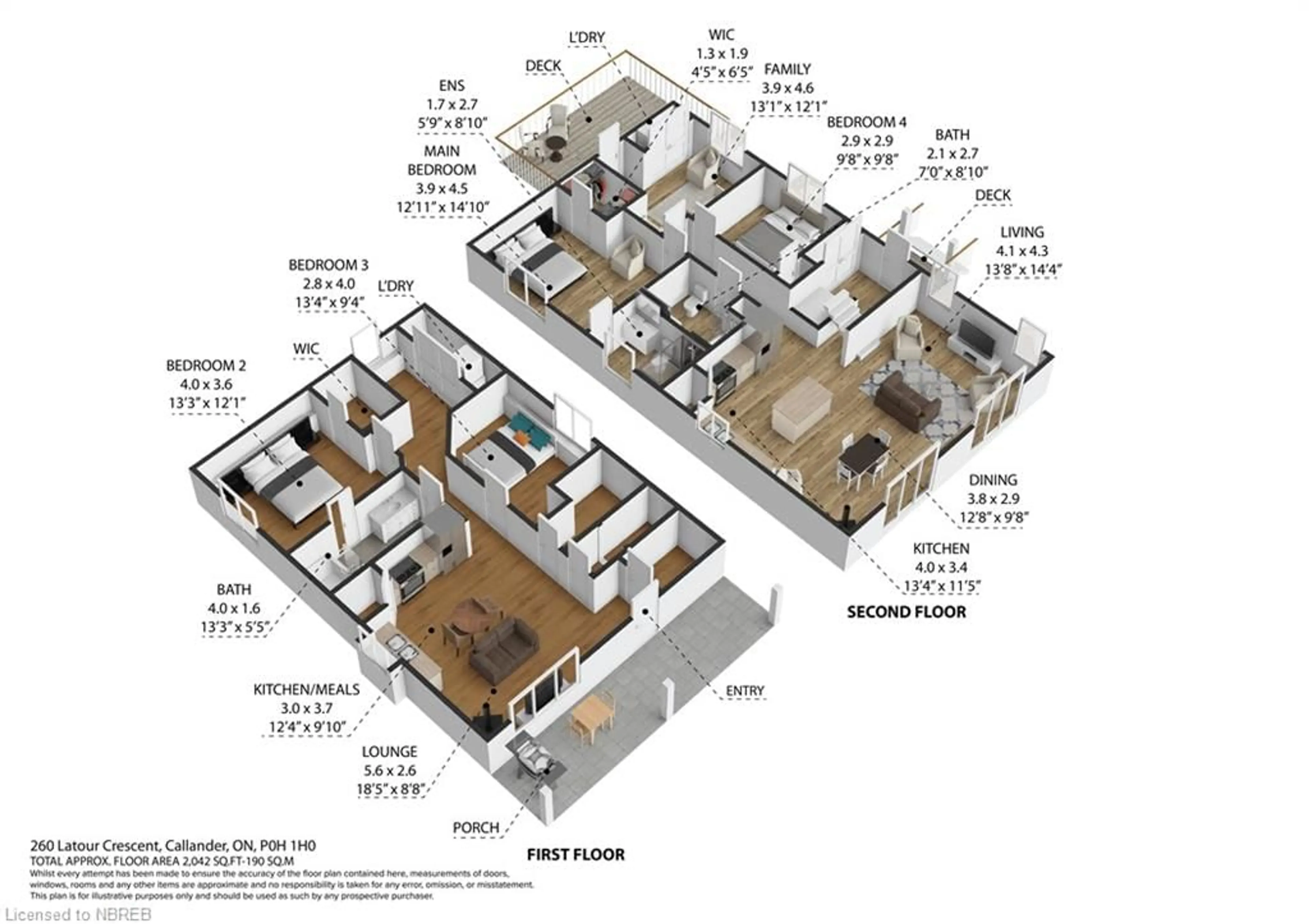 Floor plan for 260 Latour Cres, Callander Ontario P0H 1H0