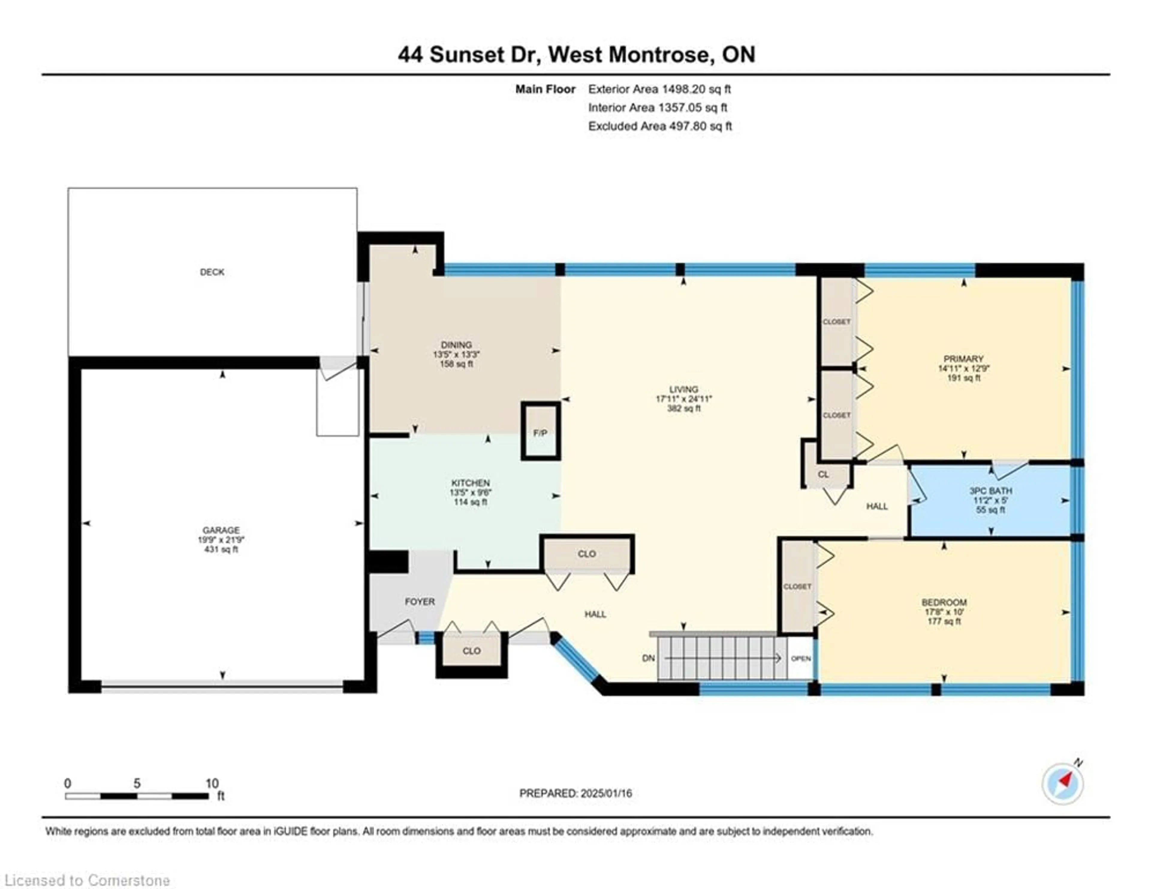 Floor plan for 44 Sunset Dr, West Montrose Ontario N0B 2V0