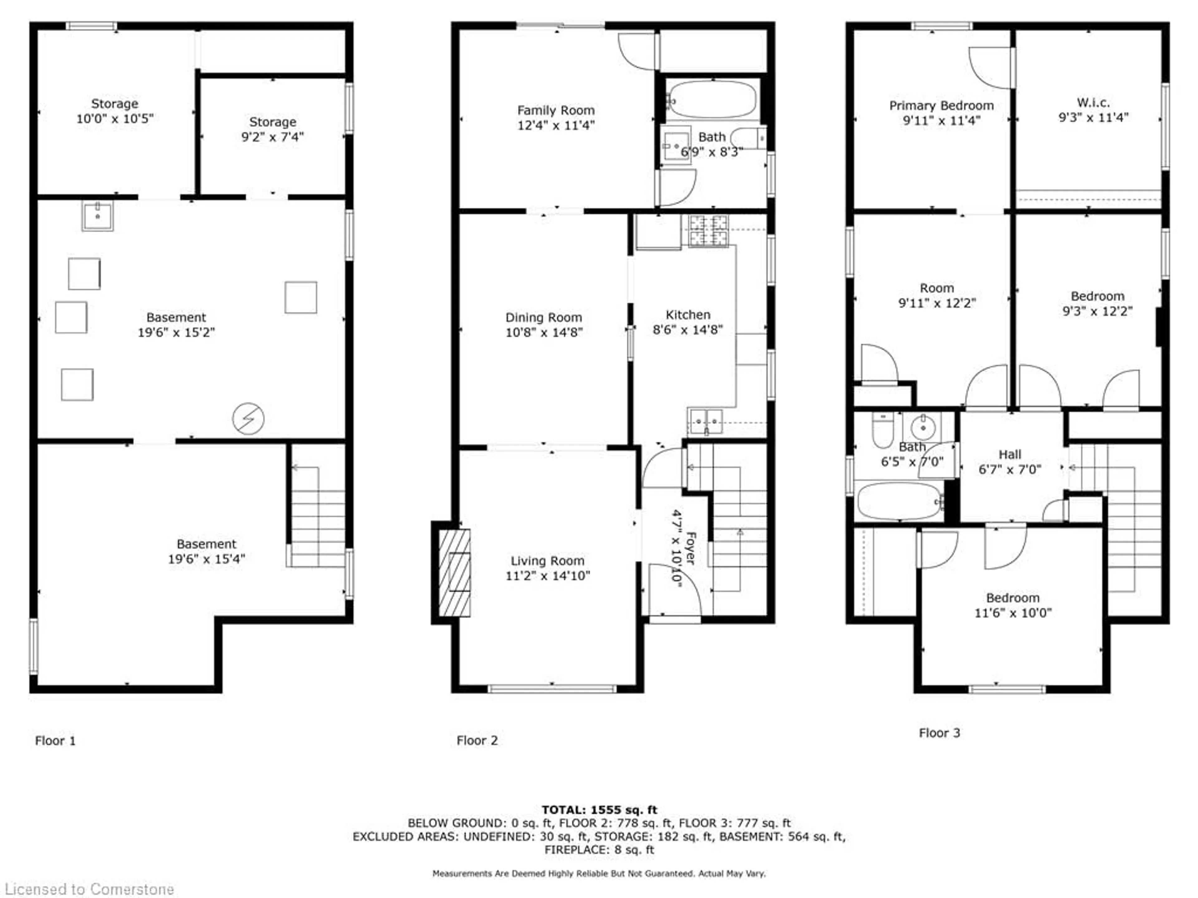 Floor plan for 110 Paling Ave, Hamilton Ontario L8H 5J4