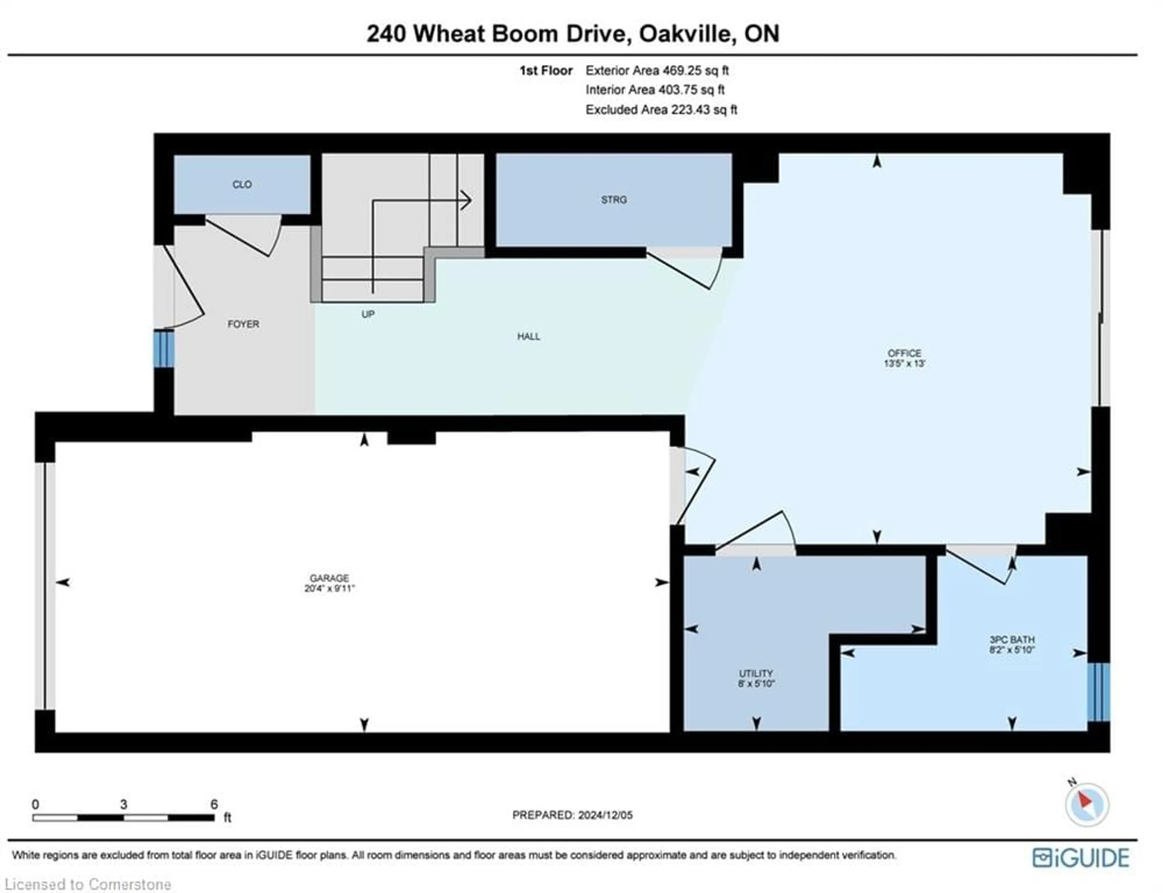 Floor plan for 240 Wheat Boom Dr, Oakville Ontario L6H 0P4