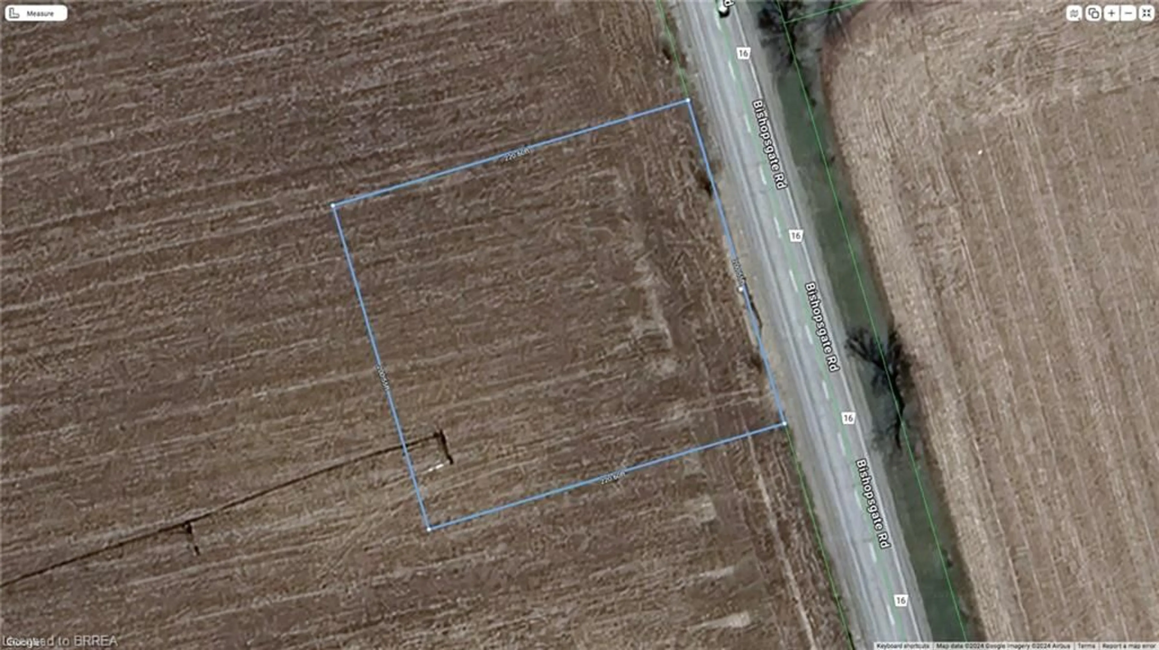 Picture of a map for 289 Bishopsgate Rd, Burford Ontario N0E 1A0