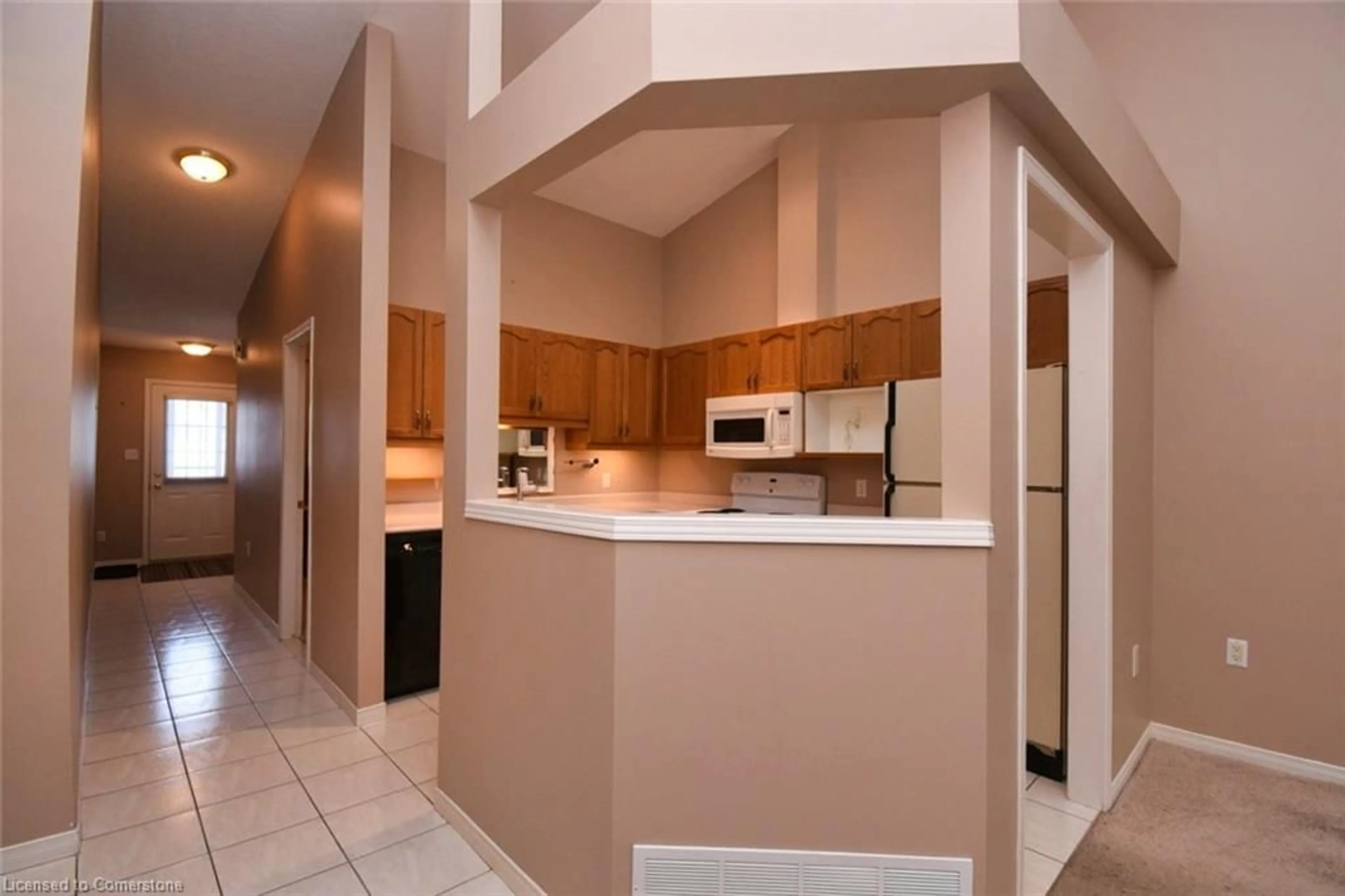 Standard kitchen, ceramic floors, cottage for 60 Rice Ave #8, Hamilton Ontario L9C 7S3