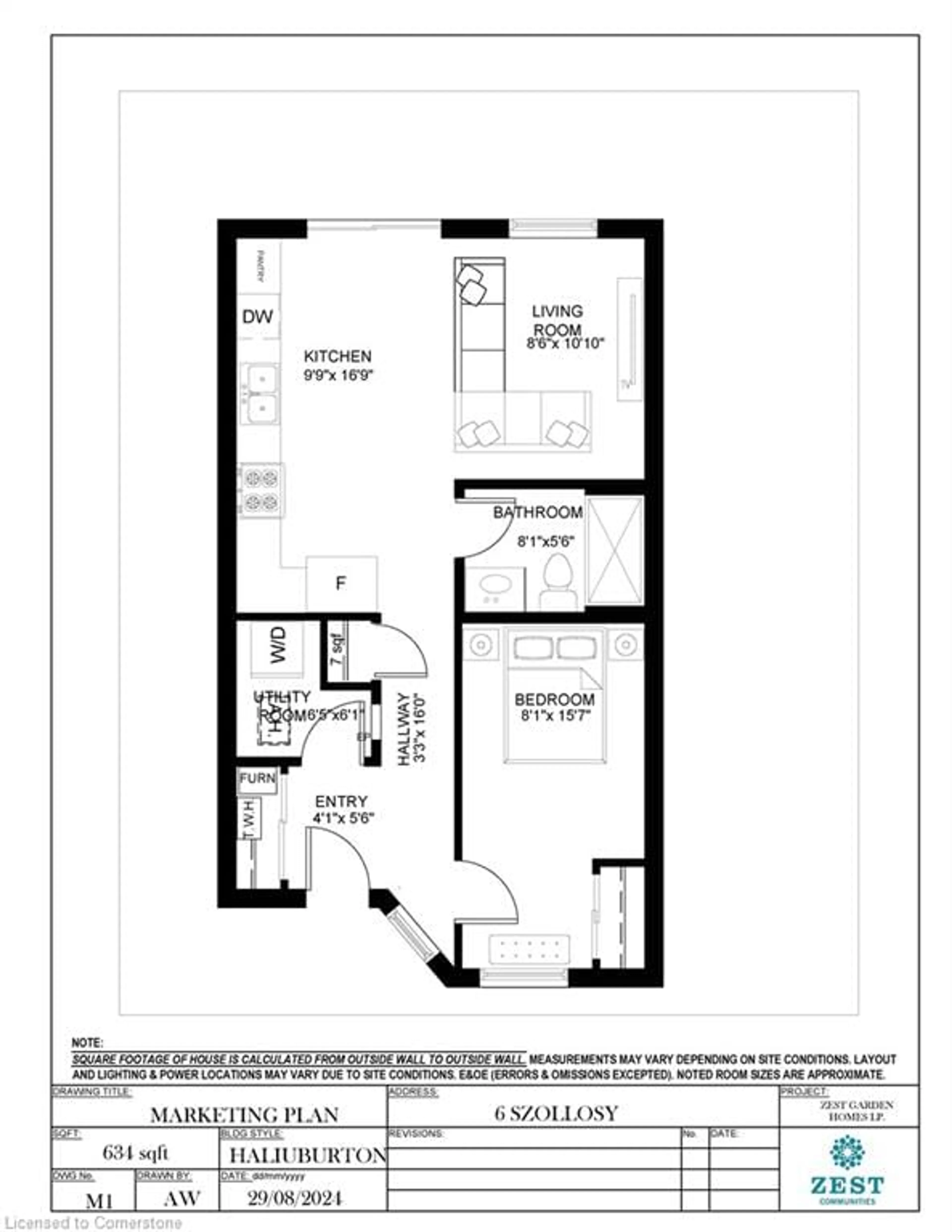 Floor plan for 6 Szollosy Cir, Hamilton Ontario L9B 1T8