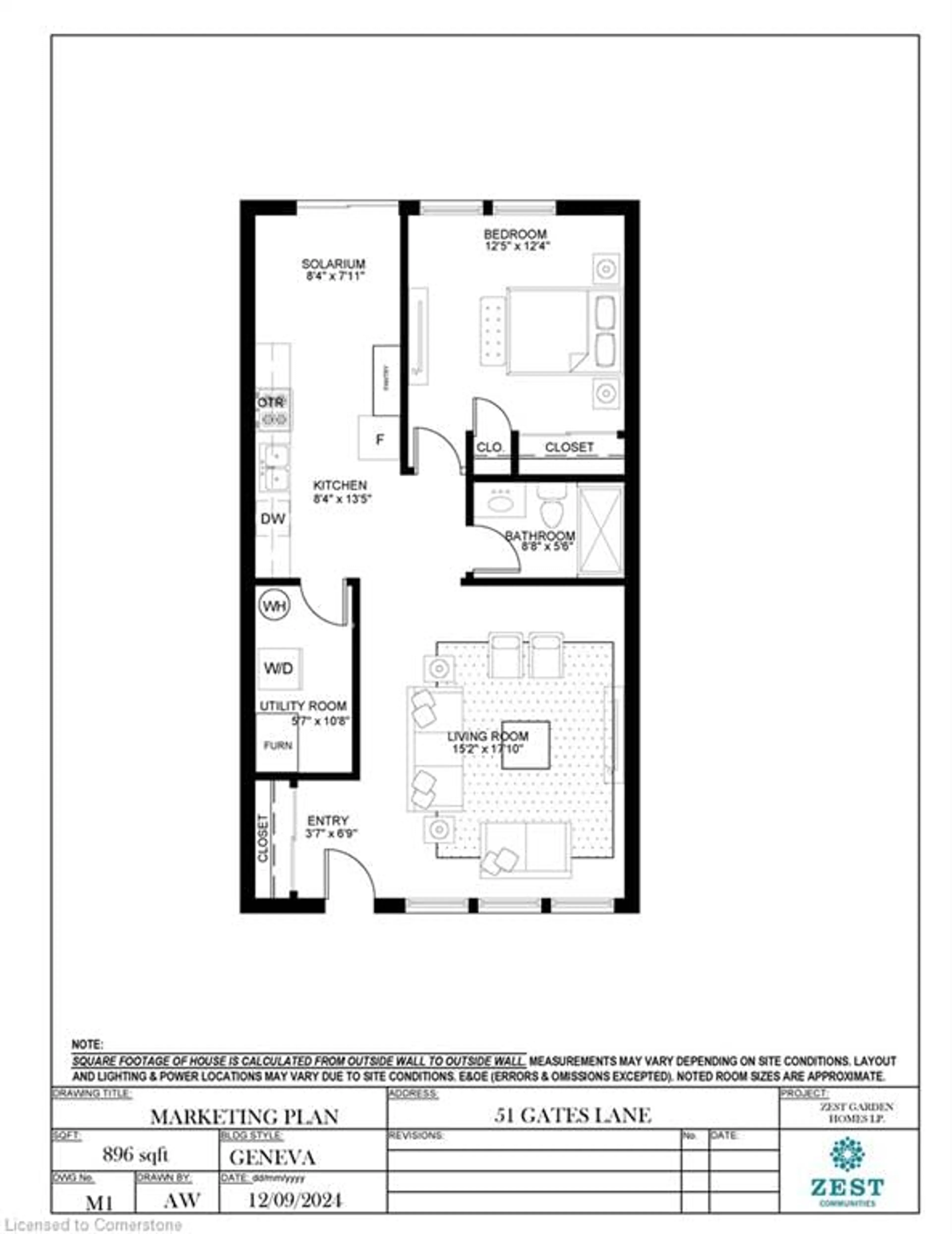 Floor plan for 51 Gates Lane, Hamilton Ontario L9B 1T8