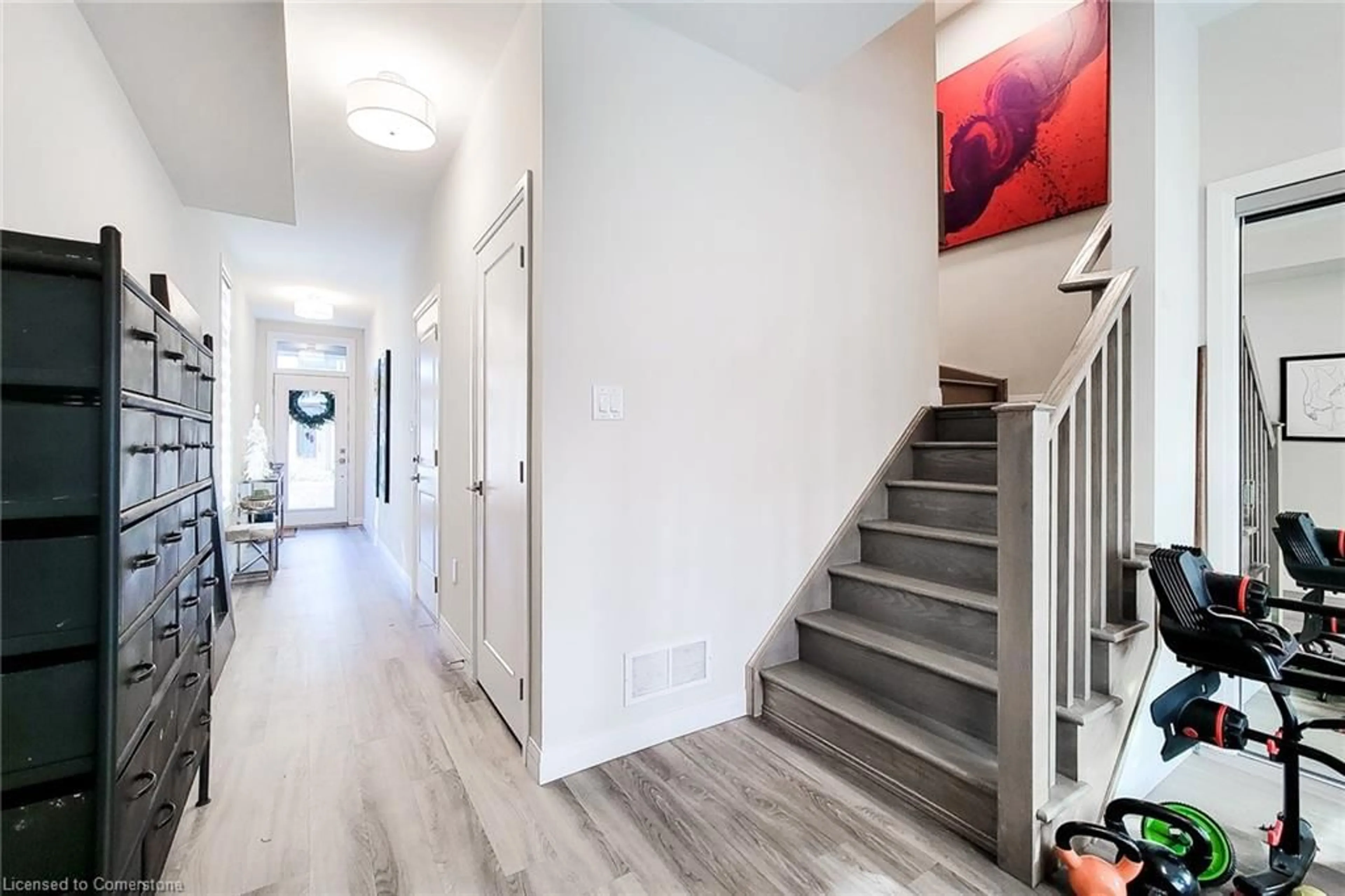 Indoor entryway, wood floors for 270 Melvin Avenue Ave #27, Hamilton Ontario L8H 2K2