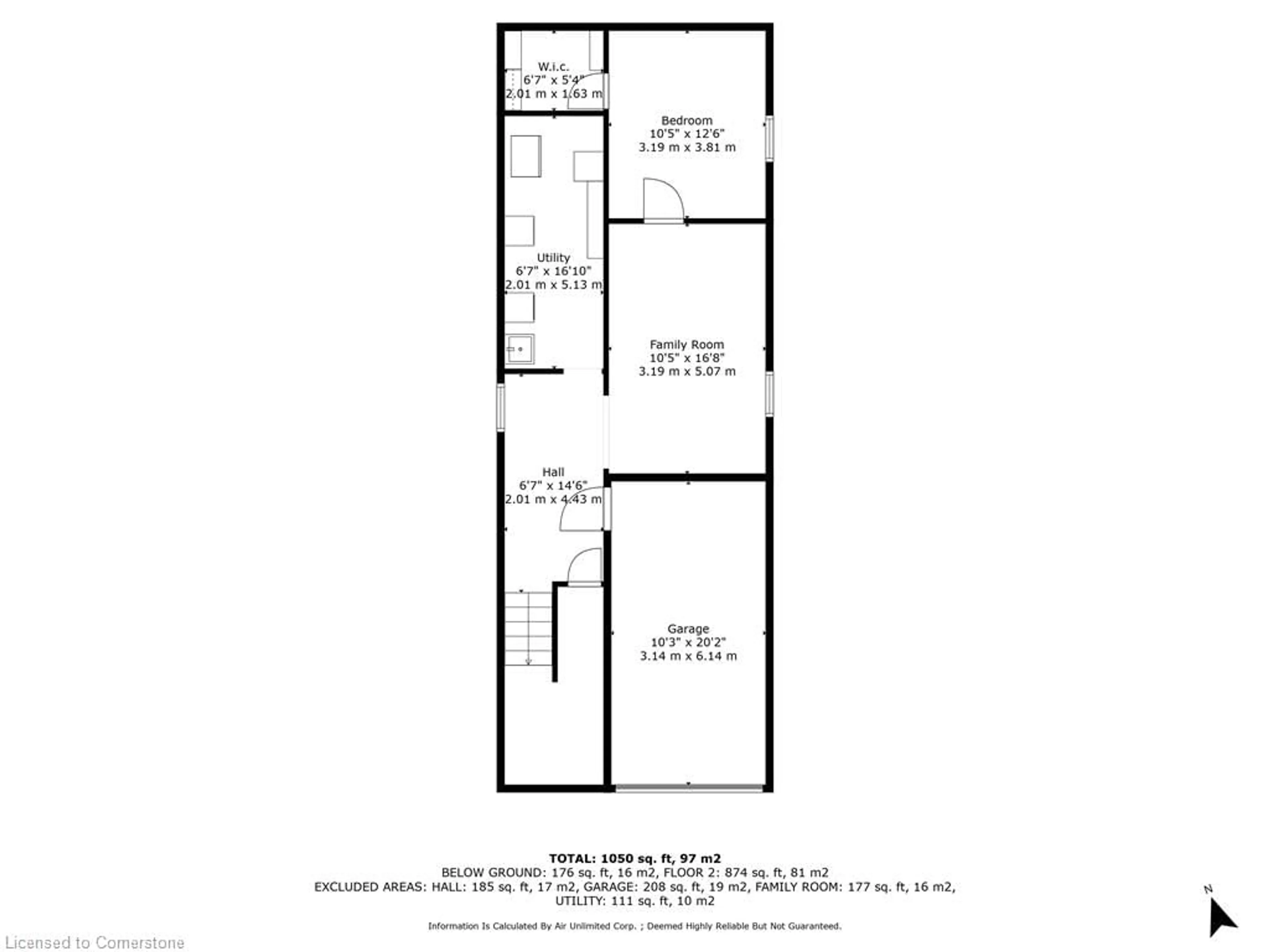 Floor plan for 67 Burton St, Hamilton Ontario L8L 3R2