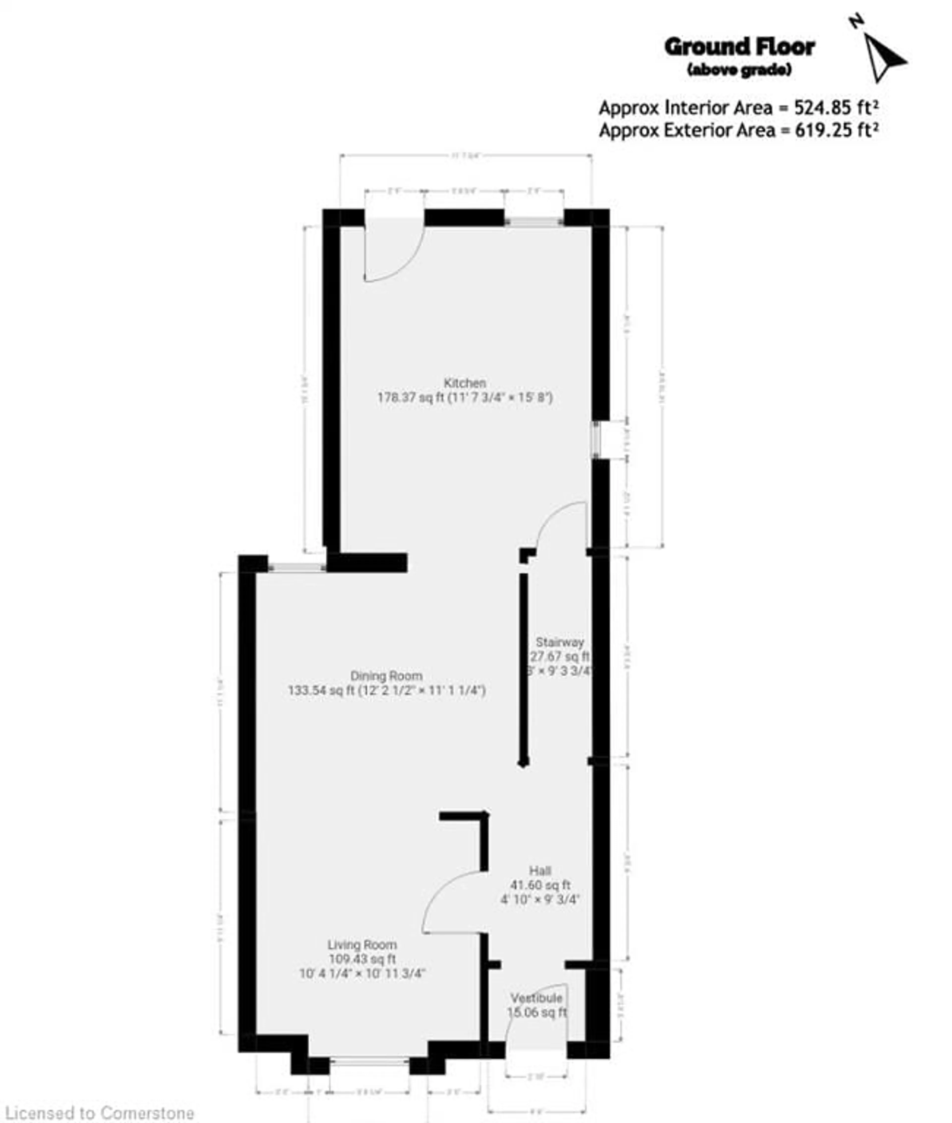 Floor plan for 48 Macaulay St, Hamilton Ontario L8L 1E7