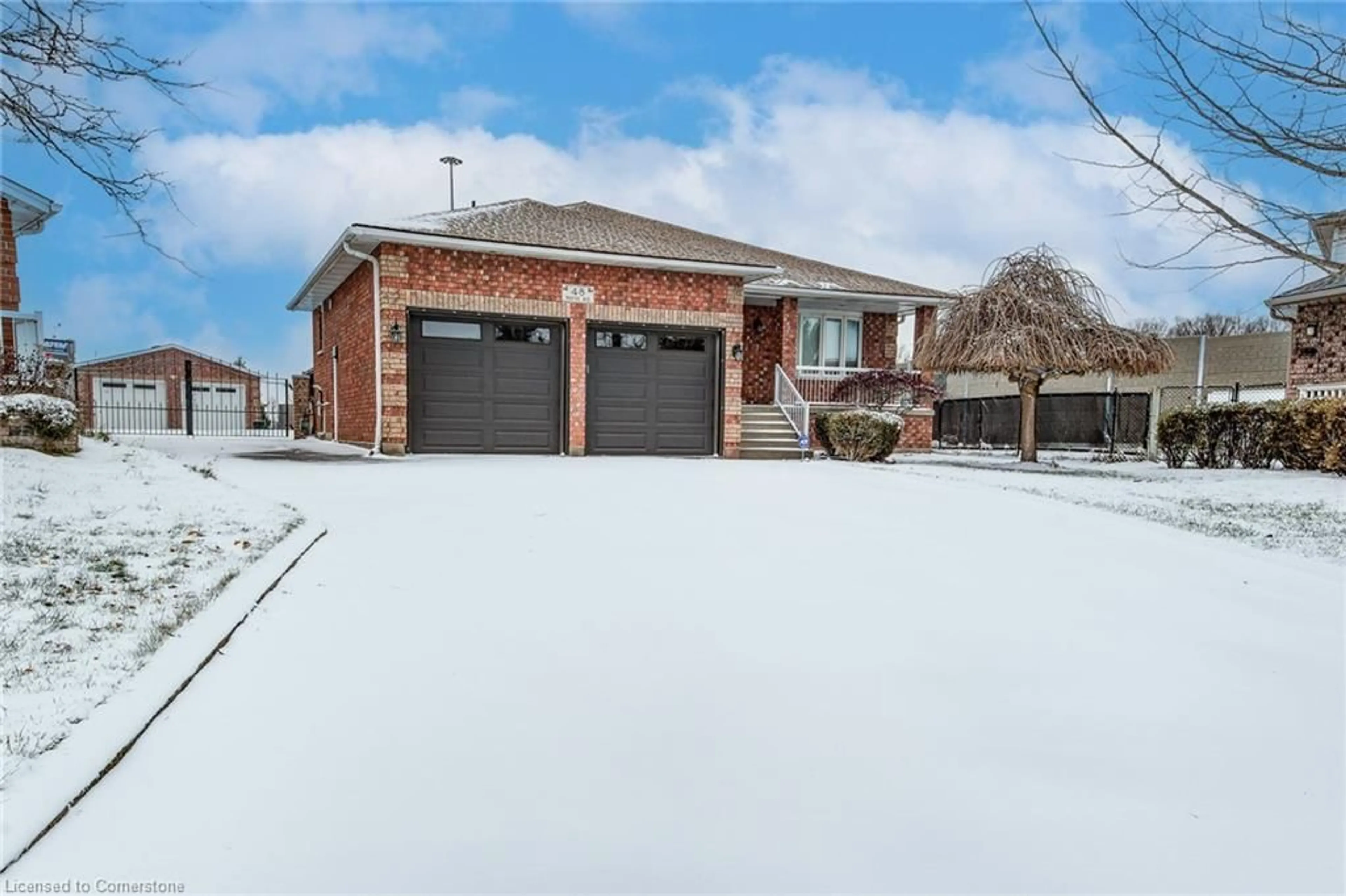 Frontside or backside of a home, the street view for 48 Wayne Ave, Cambridge Ontario N1R 0B8