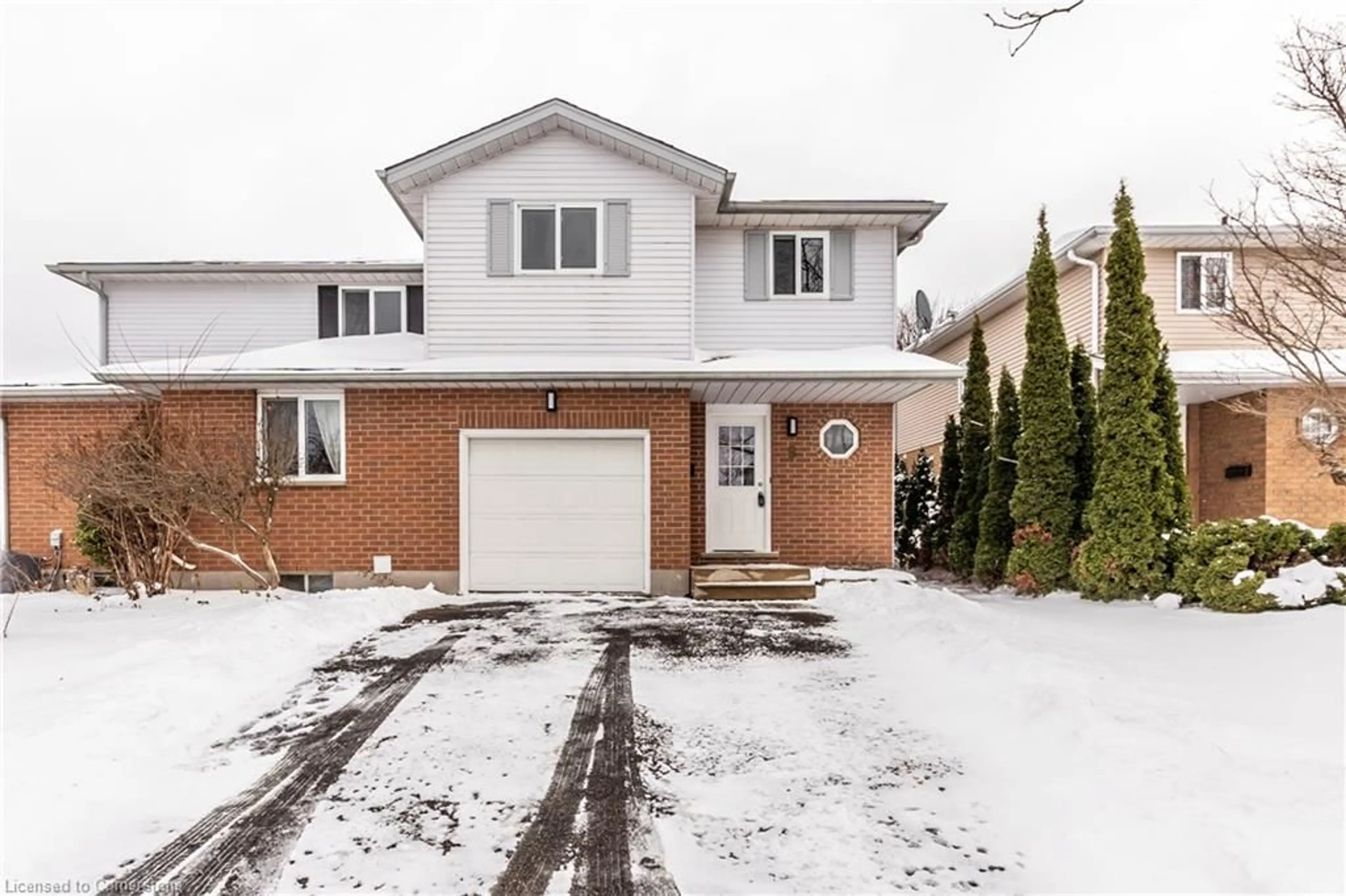 Frontside or backside of a home, the street view for 8 Tamvale Cres, Kitchener Ontario N2E 3K8