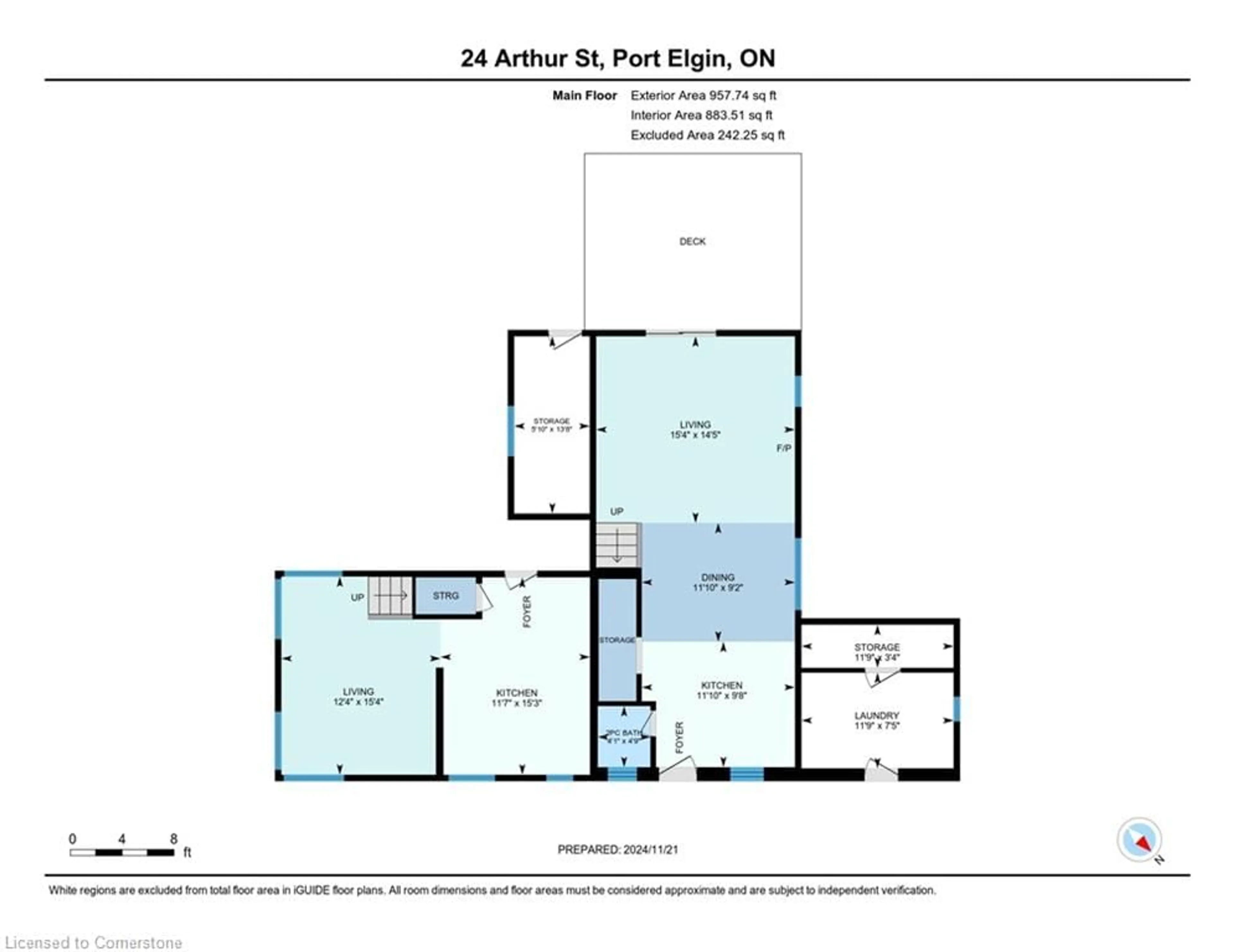 Floor plan for 24 Arthur St, Port Elgin Ontario N0H 2C5