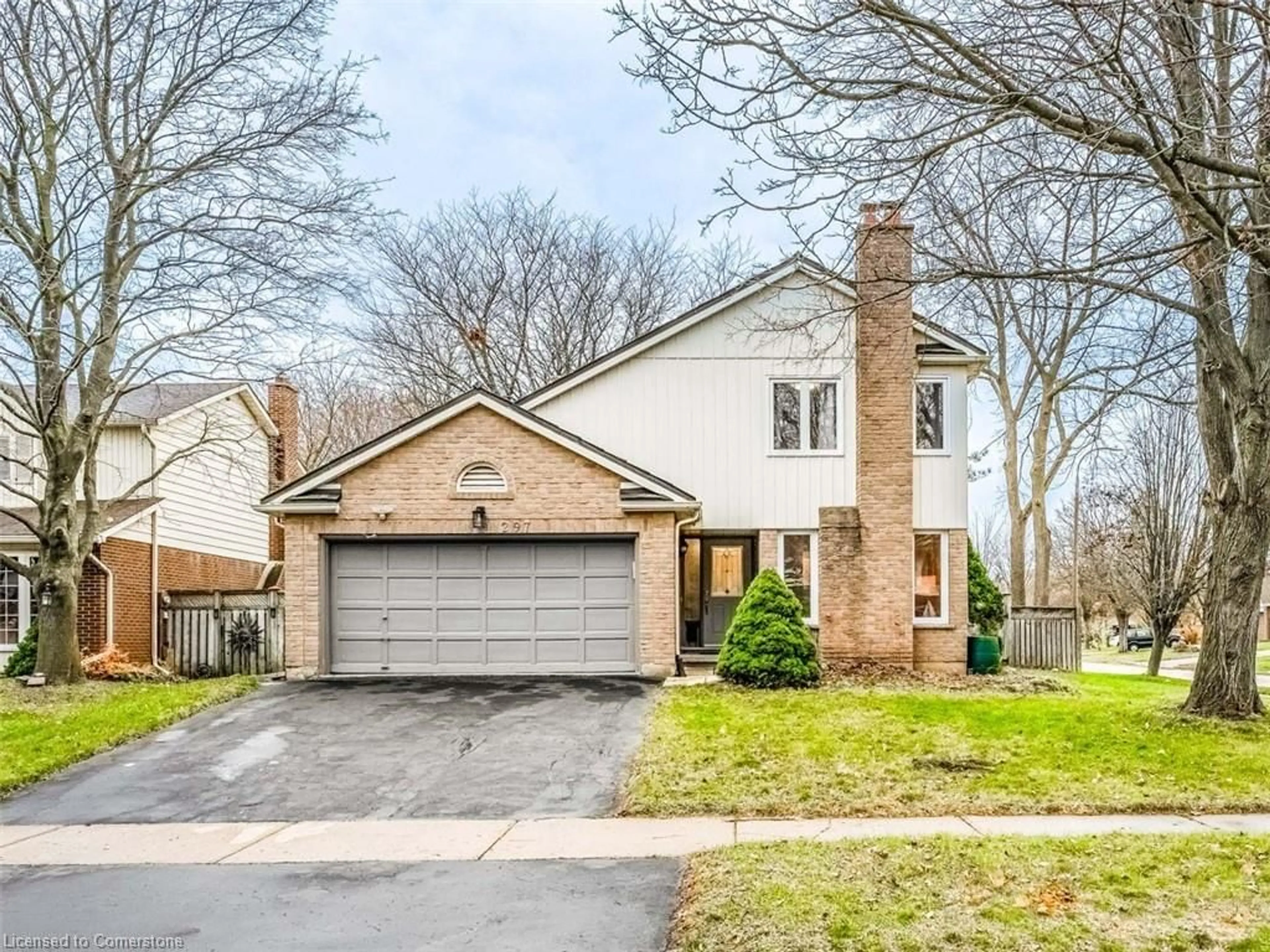 Home with brick exterior material, street for 297 Beechlawn Dr, Waterloo Ontario N2L 5W8