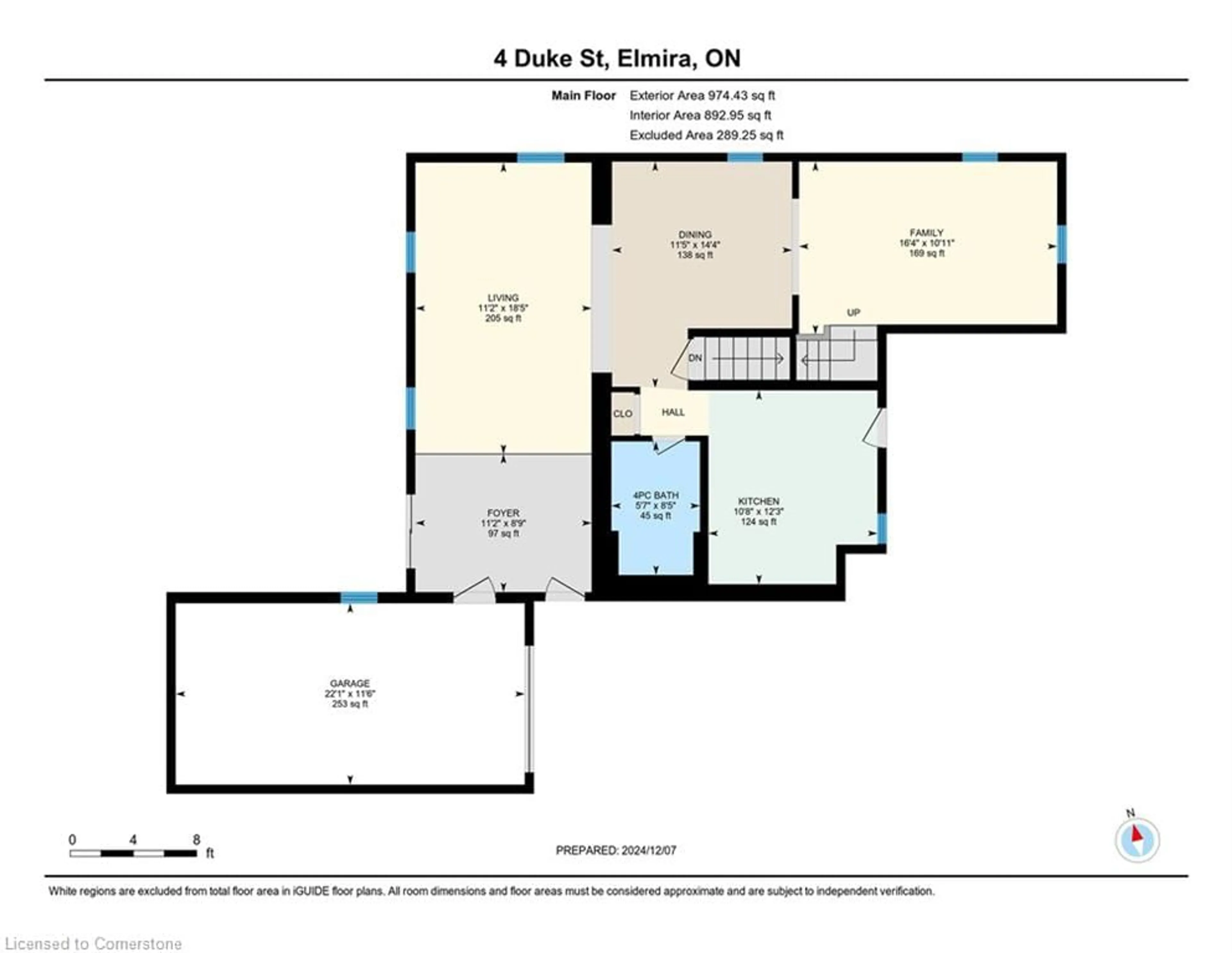 Floor plan for 4 Duke St, Elmira Ontario N3B 2W3