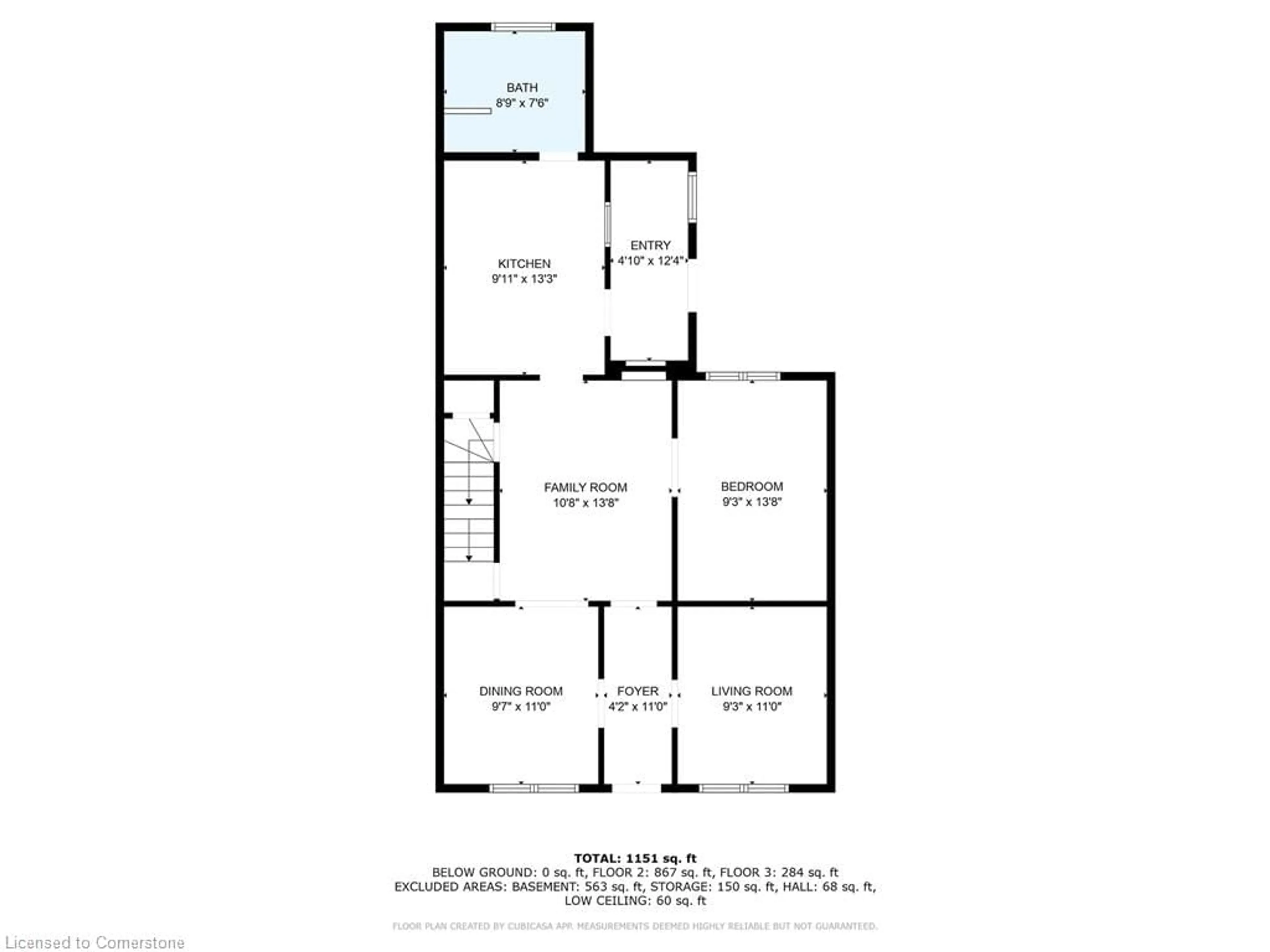 Floor plan for 185 East Ave, Hamilton Ontario L8L 5J1