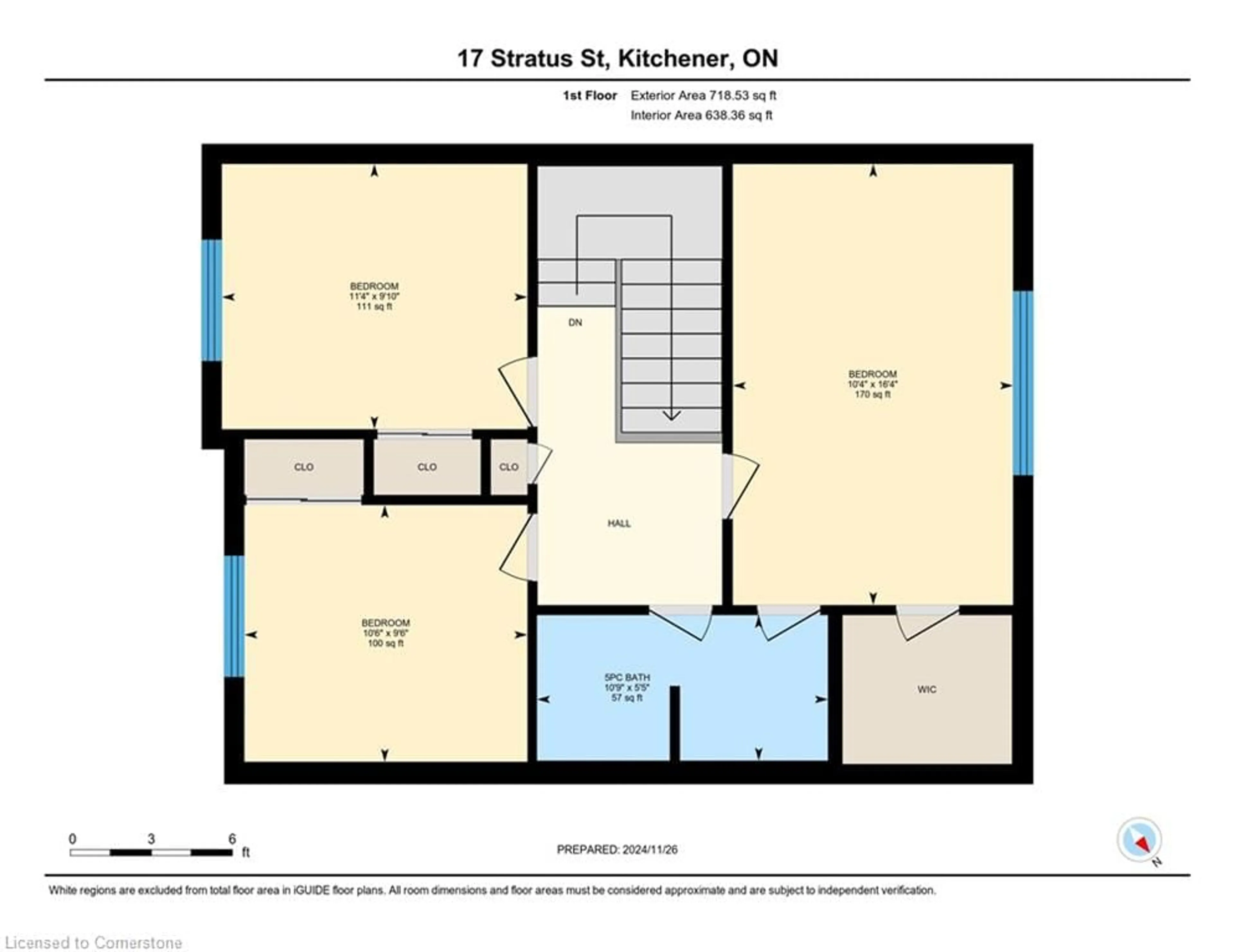 Floor plan for 17 Stratus St, Kitchener Ontario N2R 0K5