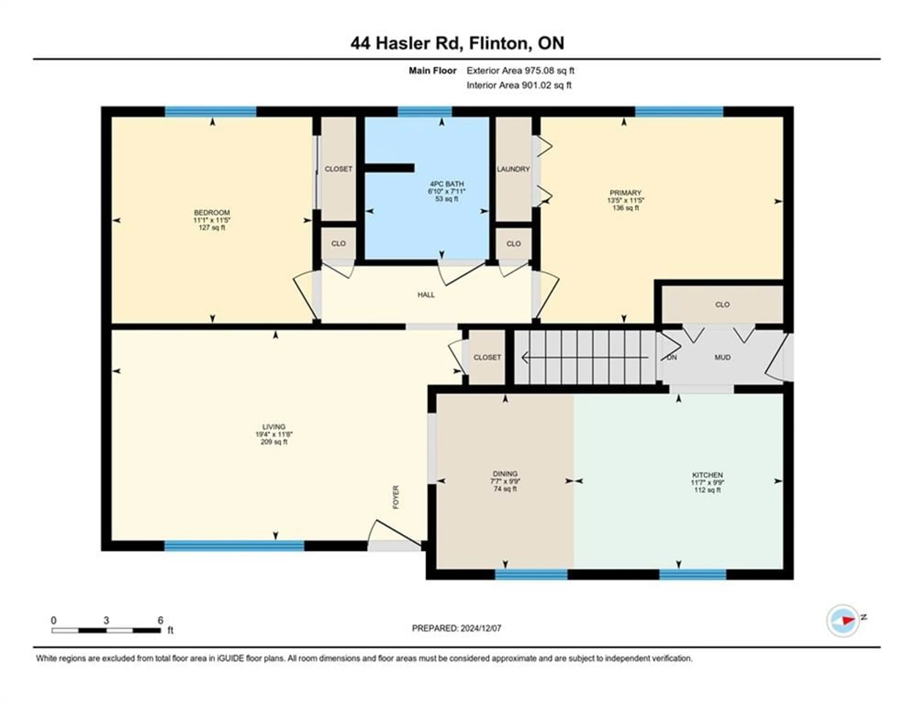 Floor plan for 44 Hasler St, Flinton Ontario K0H 1P0