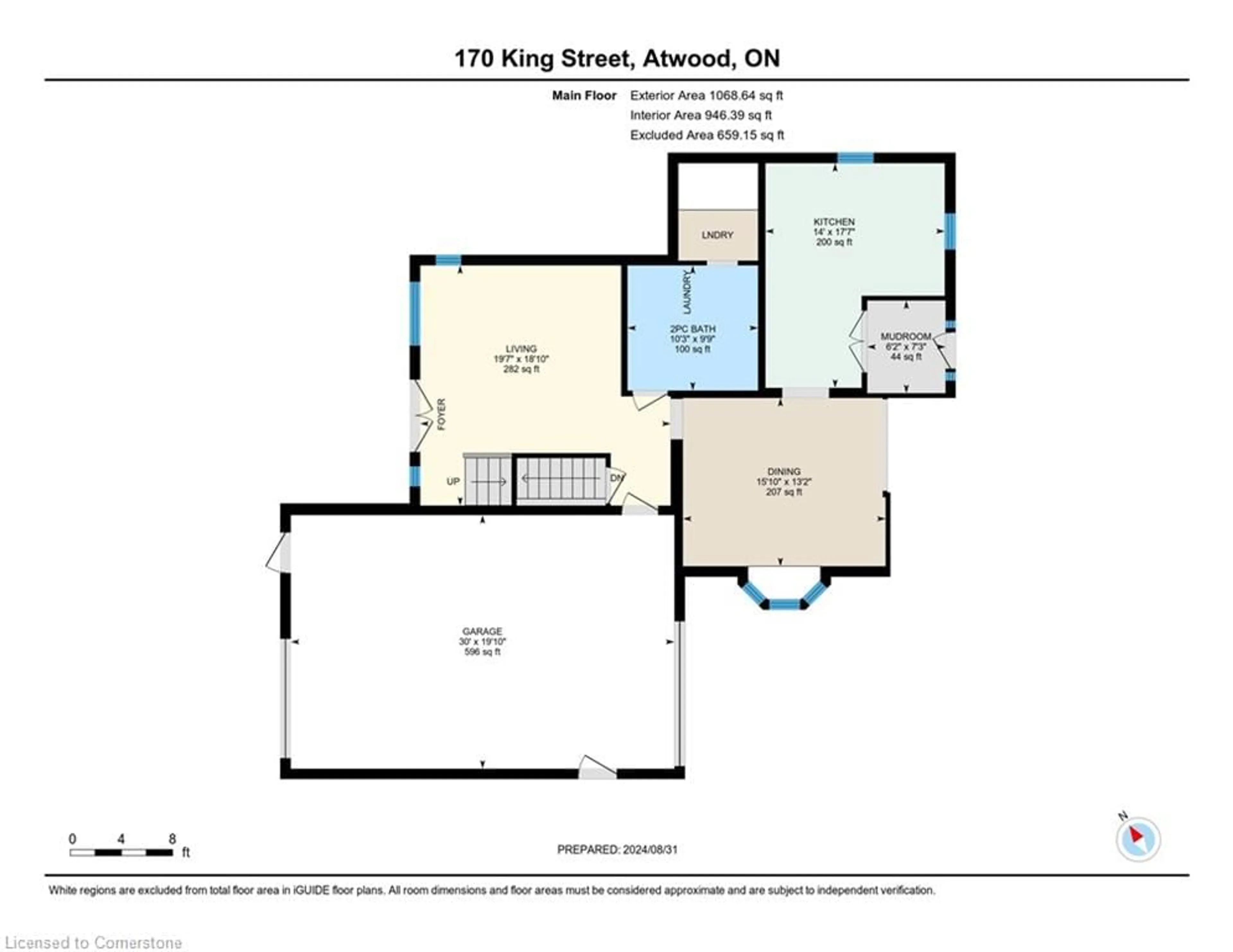 Floor plan for 170 King St, Atwood Ontario N0G 1B0