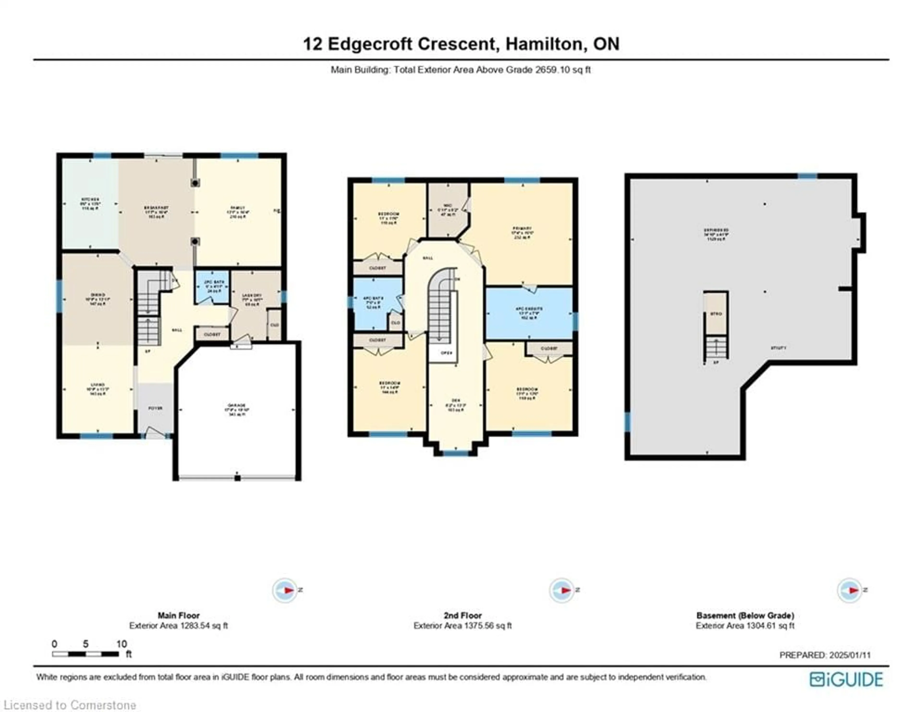 Floor plan for 12 Edgecroft Cres, Stoney Creek Ontario L8J 3Y6