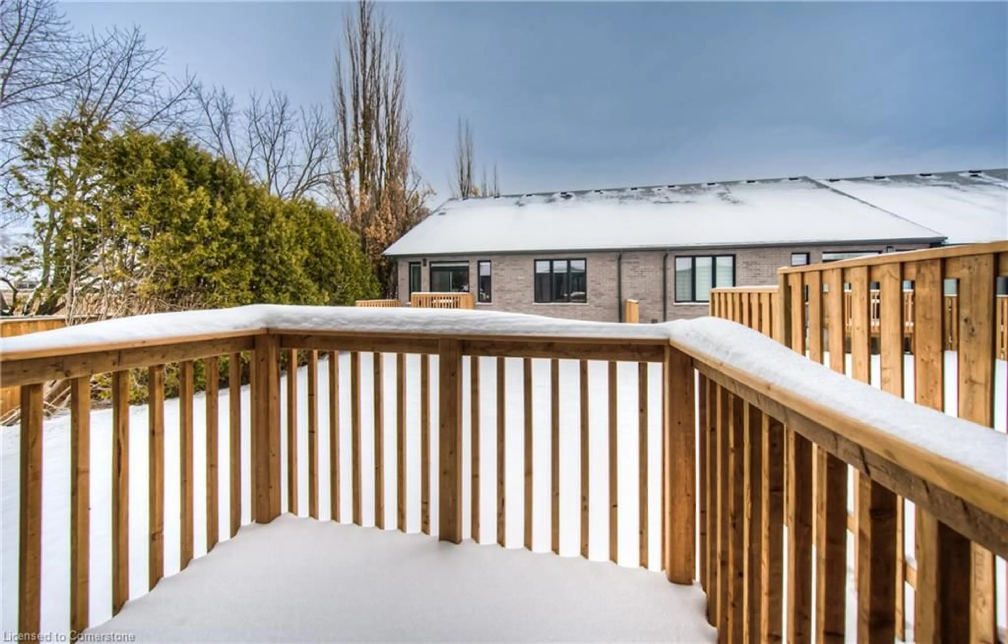 Patio, the fenced backyard for 264 Blair Rd #1, Cambridge Ontario N1S 4K9