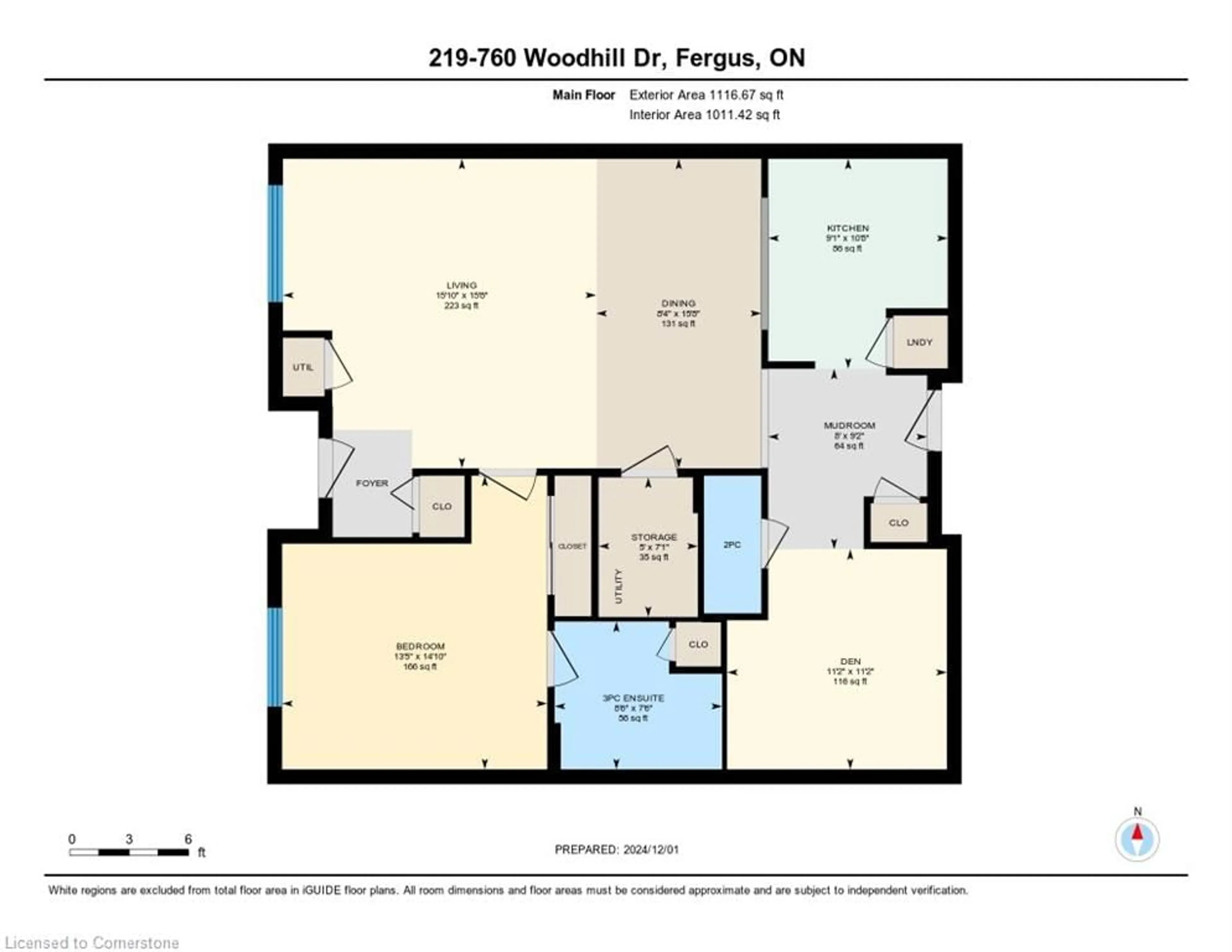 Floor plan for 760 Woodhill Dr #219, Centre Wellington Ontario N1M 3W5