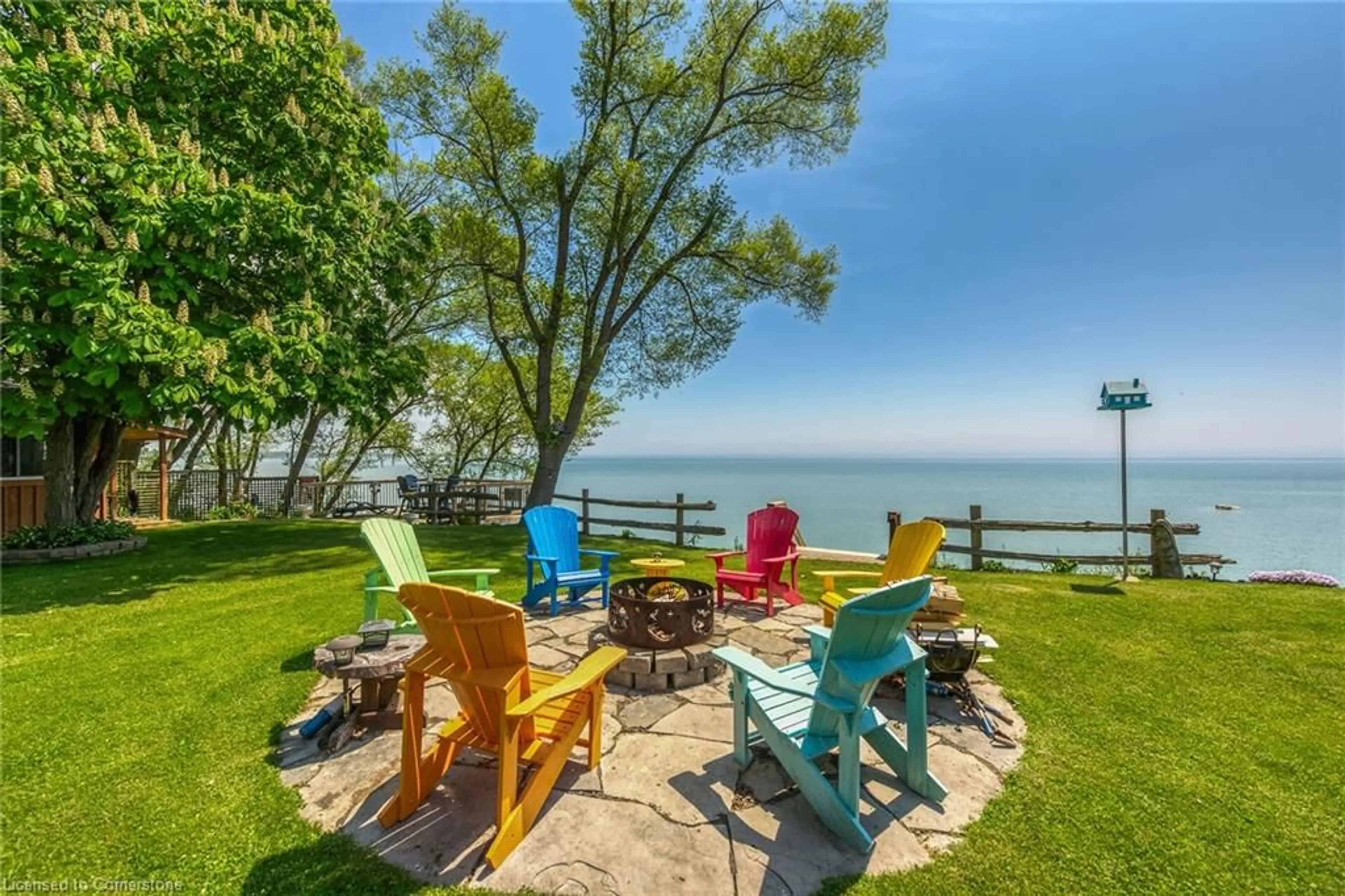 Patio, water/lake/river/ocean view for 864 South Coast Dr, Peacock Point Ontario N0A 1P0