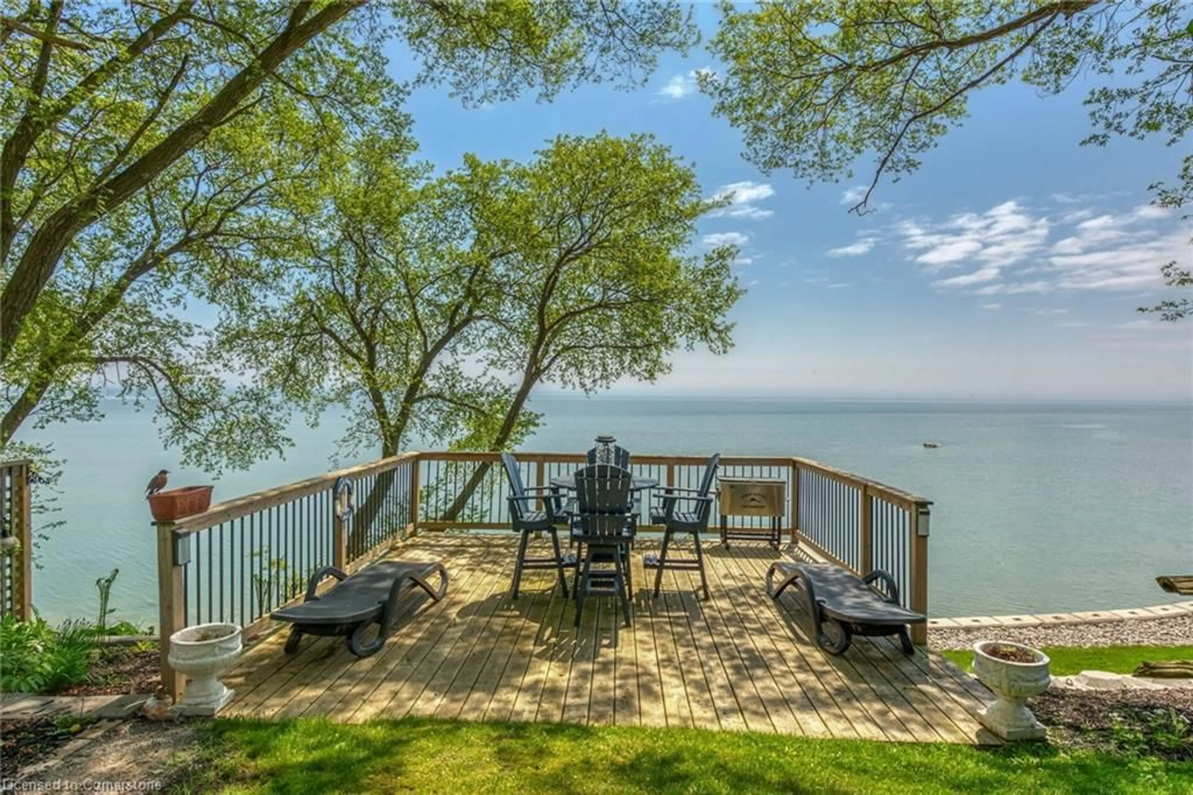 Patio, water/lake/river/ocean view for 864 South Coast Dr, Peacock Point Ontario N0A 1P0